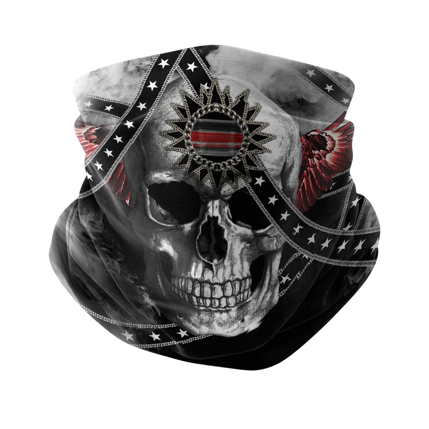 Gece Yarısı Asi Desenli Çok Amaçlı Boyunluk | Unisex Neck Gaiter Headwear