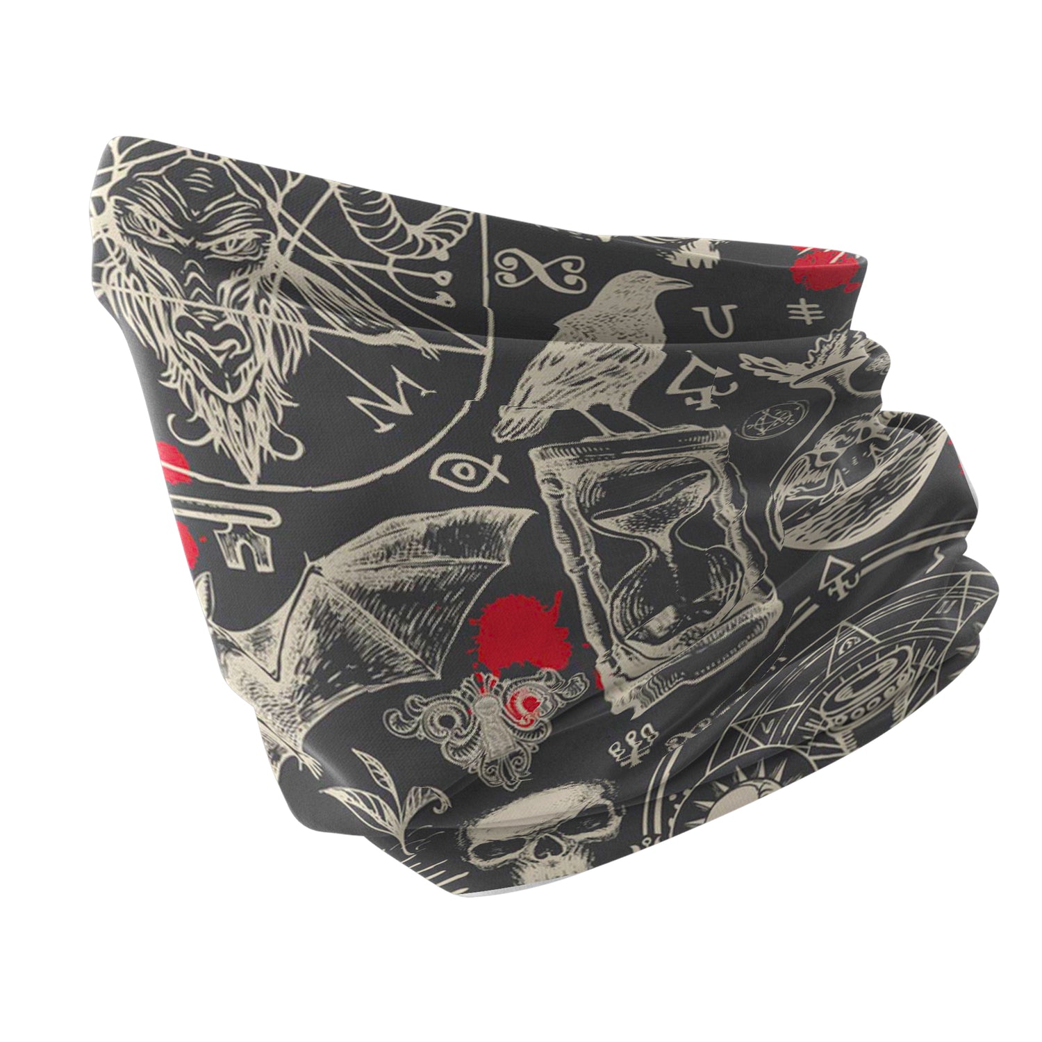 Mystical Occult Pattern Multi-Purpose Neck Gaiter | Unisex Neck Gaiter Headwear