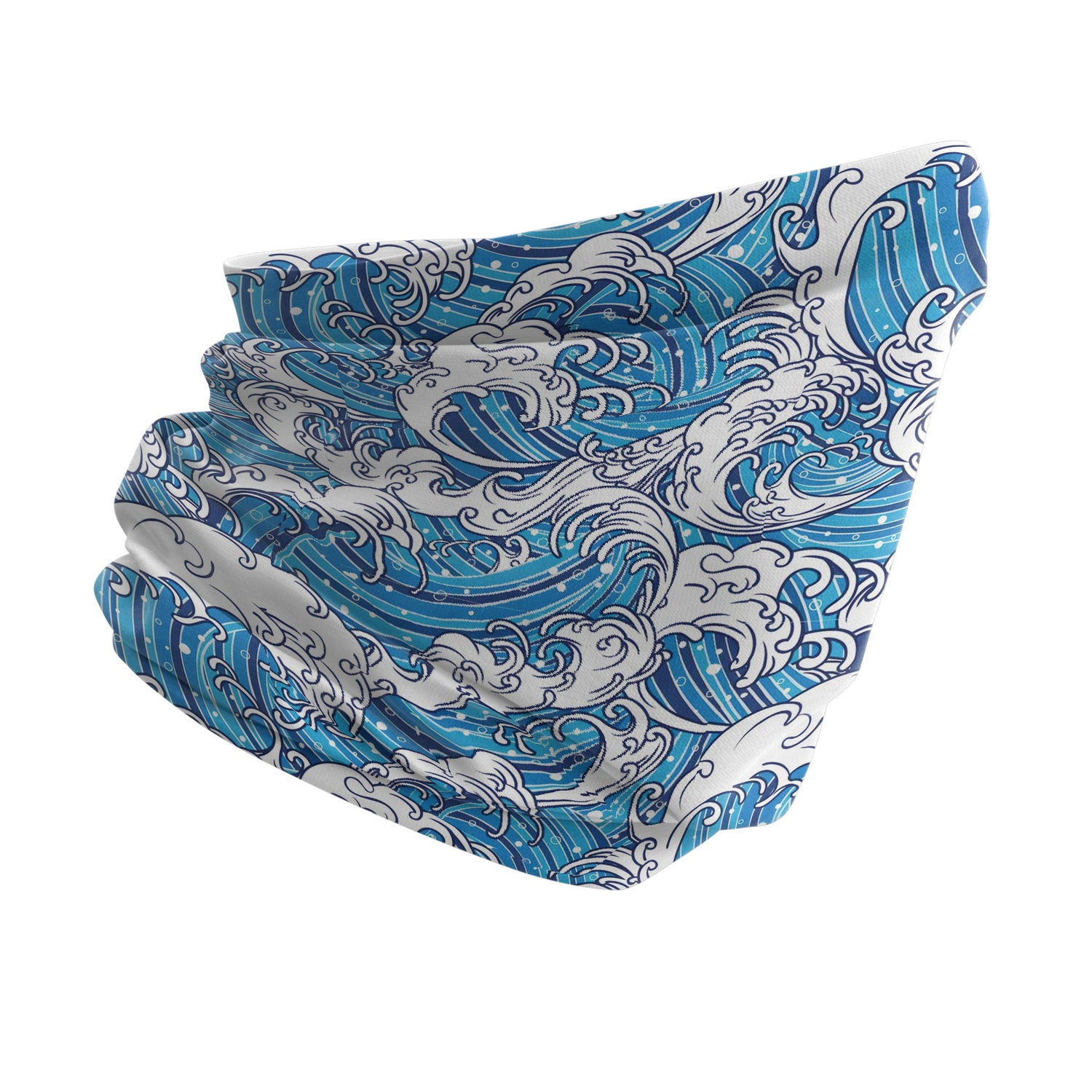 Blue Tide Waves Neck Gaiter Unisex Neck Gaiter Headwear Outdoor Sports