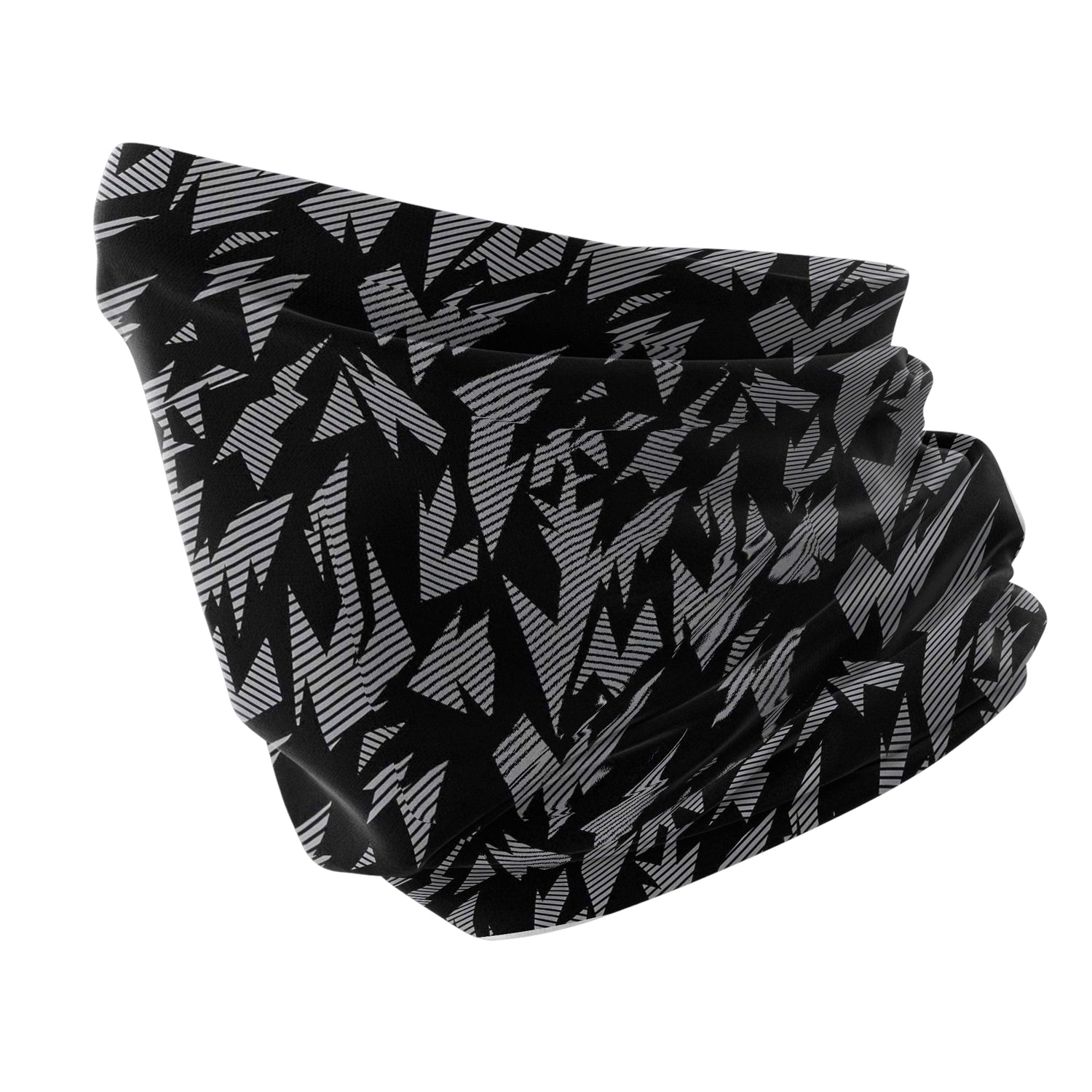 Black Shadow Strike Neck Collar Unisex Neck Gaiter Headwear Outdoor Sports