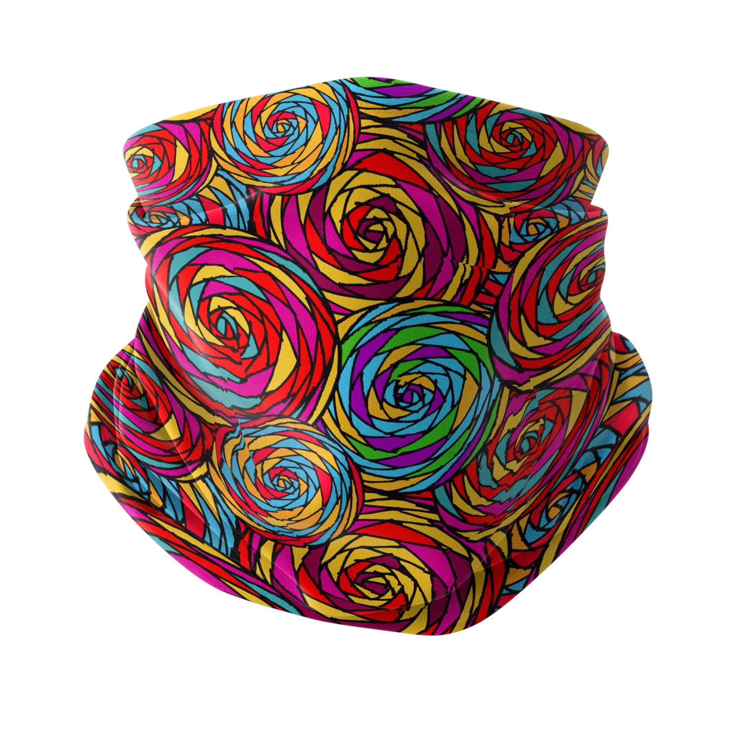 Rainbow Swirl Unisex Neck Gaiter Headwear Outdoor Sports