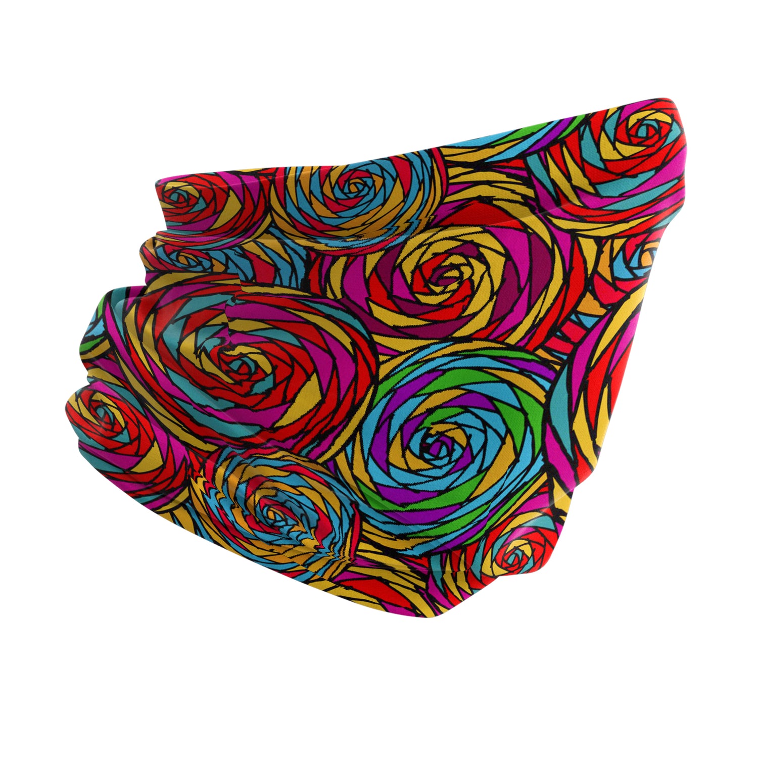 Rainbow Swirl Unisex Neck Gaiter Headwear Outdoor Sports