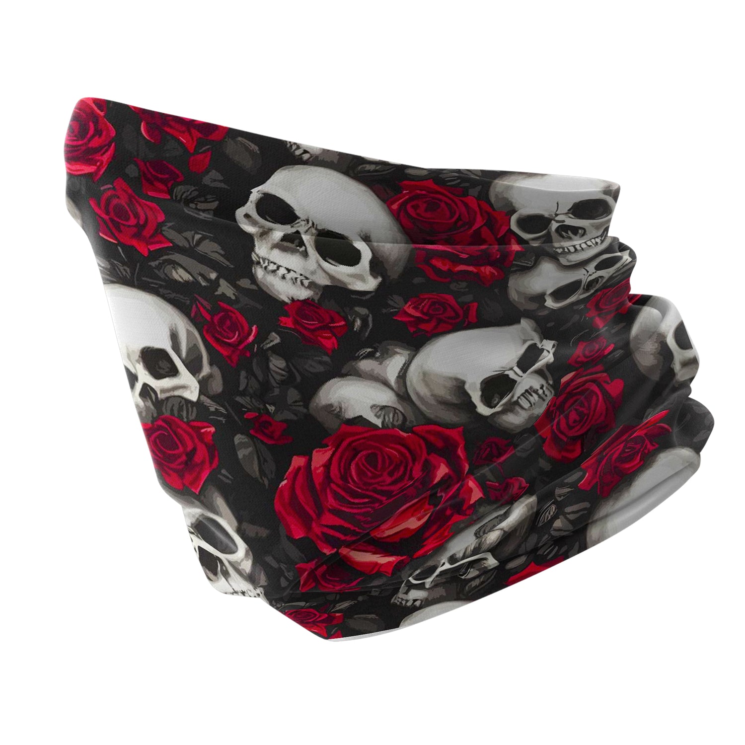 Kızıl Ağıt Gotik Kuru Kafa Romantizm Boyunluk Unisex Neck Gaiter Headwear Outdoor Spor