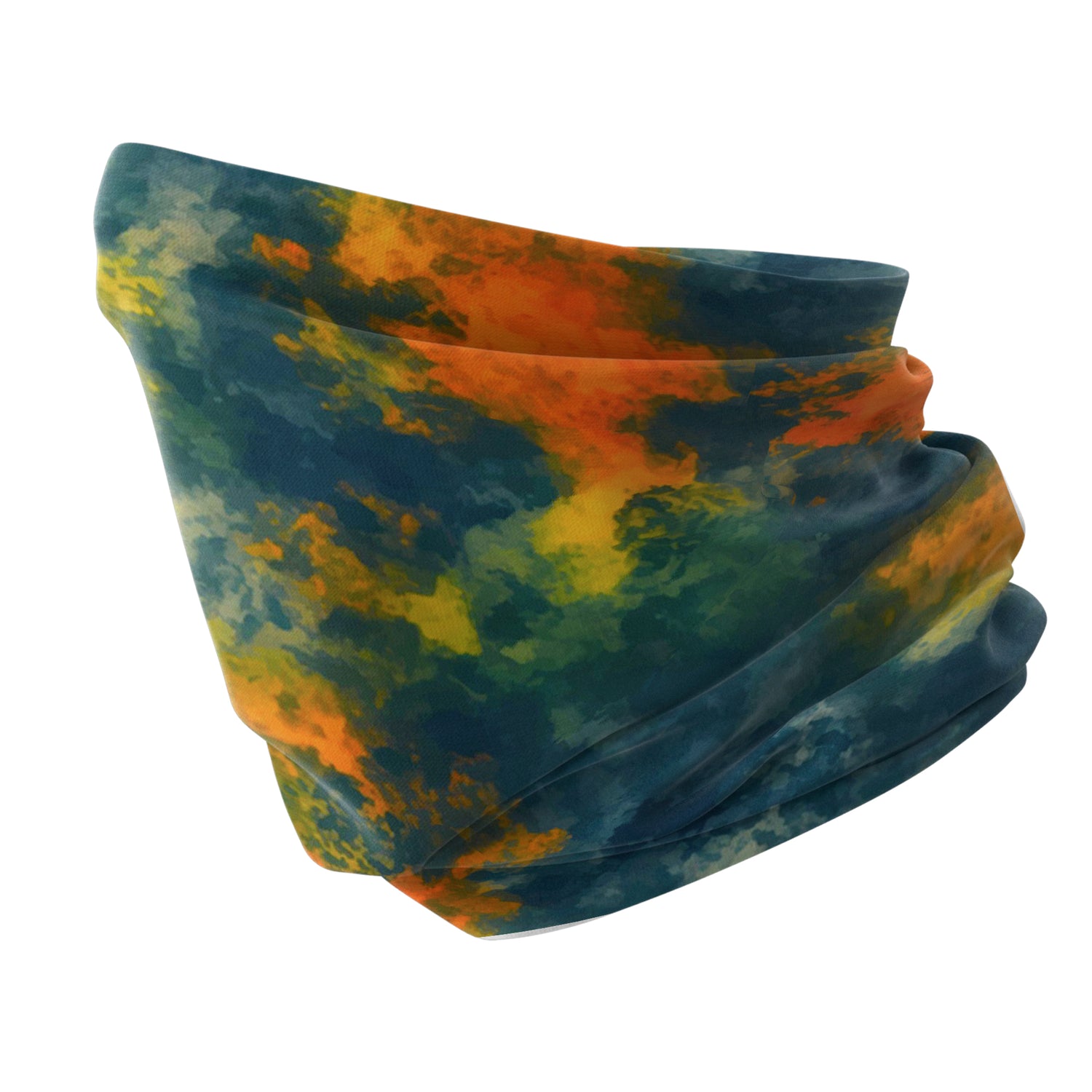 Colorful Fog Tie-Dye Neck Gaiter Unisex Neck Warmer Headwear Outdoor Sports