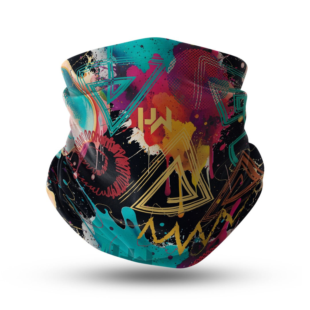 Blue Alpine Pattern Multipurpose Neck Gaiter | Unisex Outdoor Neck Gaiter Bandana