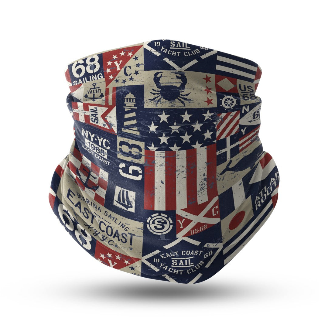 Şimşek Akışı Desenli Neck Gaiter | Unisex Bandana Boyunluk – Dinamik desen yapısı