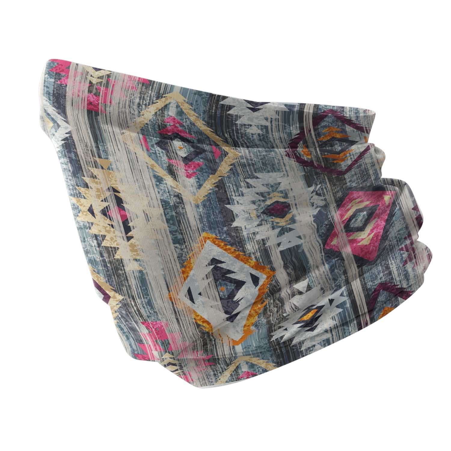 Blue Alpine Pattern Multipurpose Neck Gaiter | Unisex Outdoor Neck Gaiter Bandana