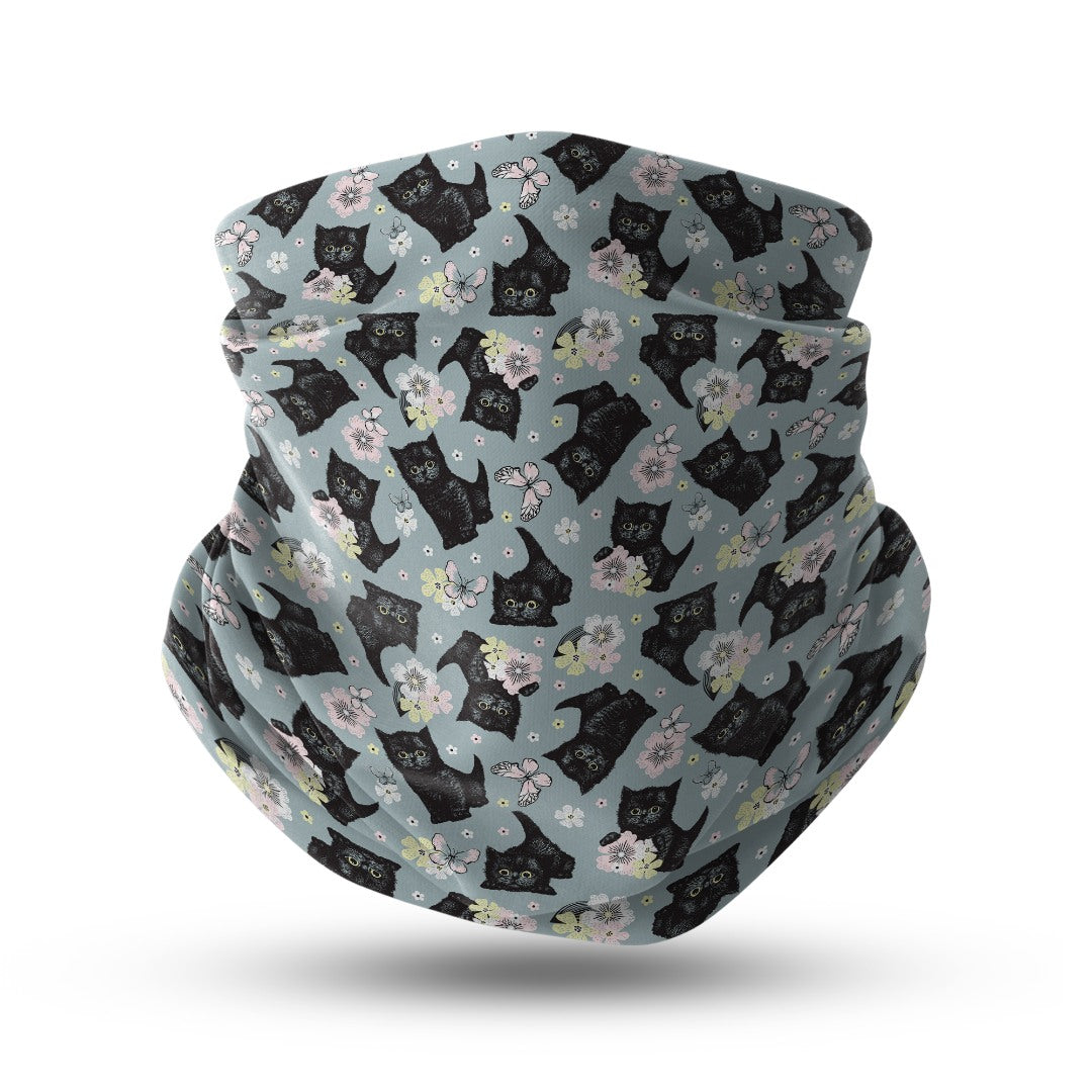 Blue Alpine Pattern Multipurpose Neck Gaiter | Unisex Outdoor Neck Gaiter Bandana