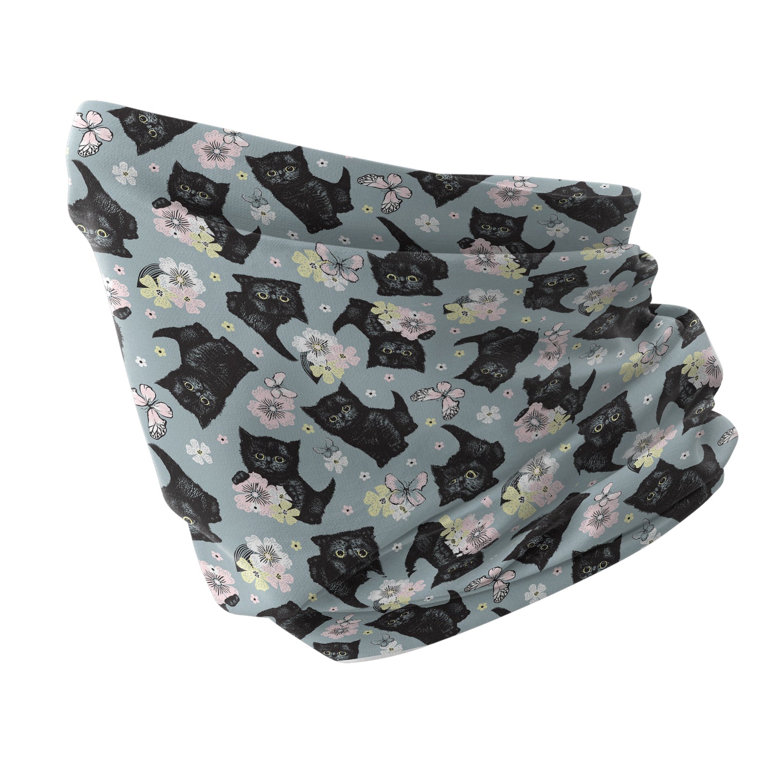 Blue Alpine Pattern Multipurpose Neck Gaiter | Unisex Outdoor Neck Gaiter Bandana