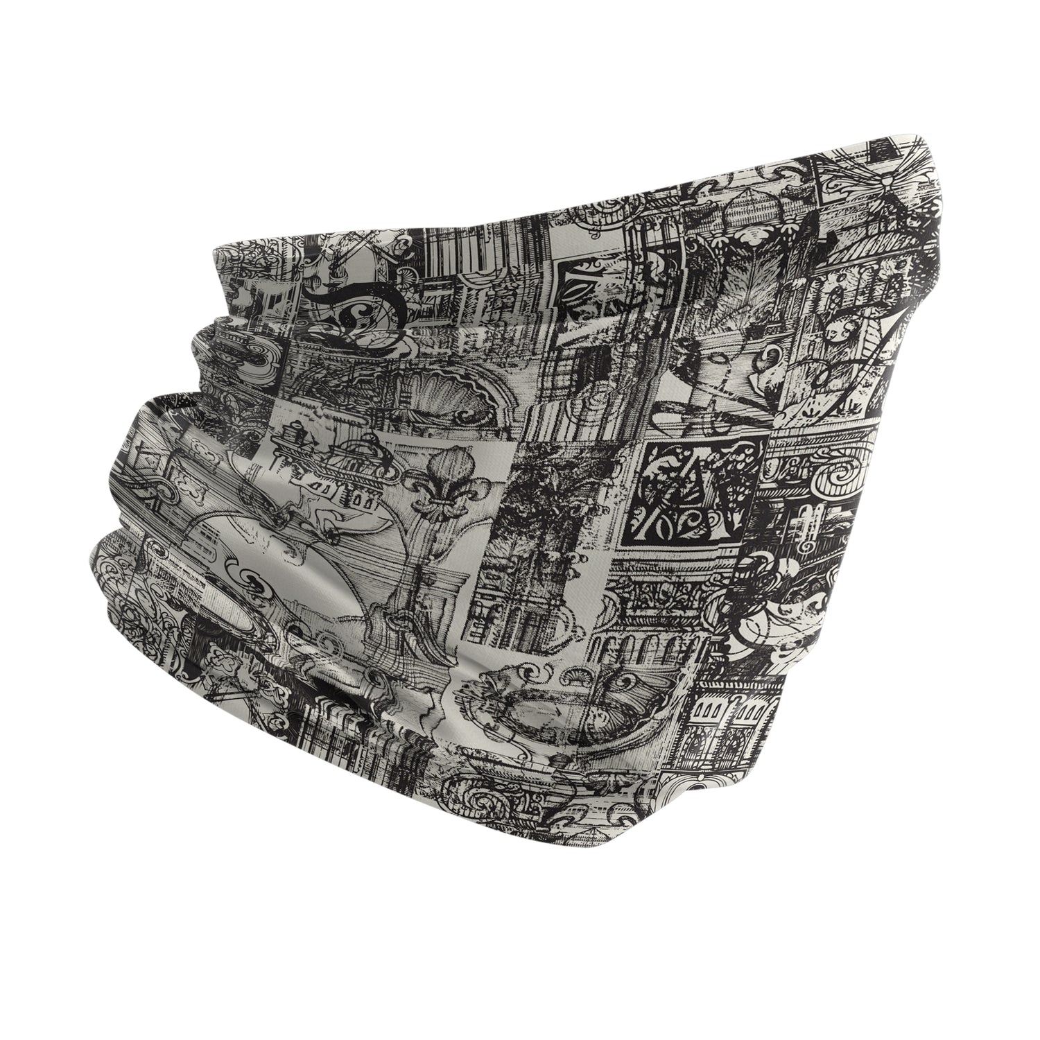 Blue Alpine Pattern Multipurpose Neck Gaiter | Unisex Outdoor Neck Gaiter Bandana
