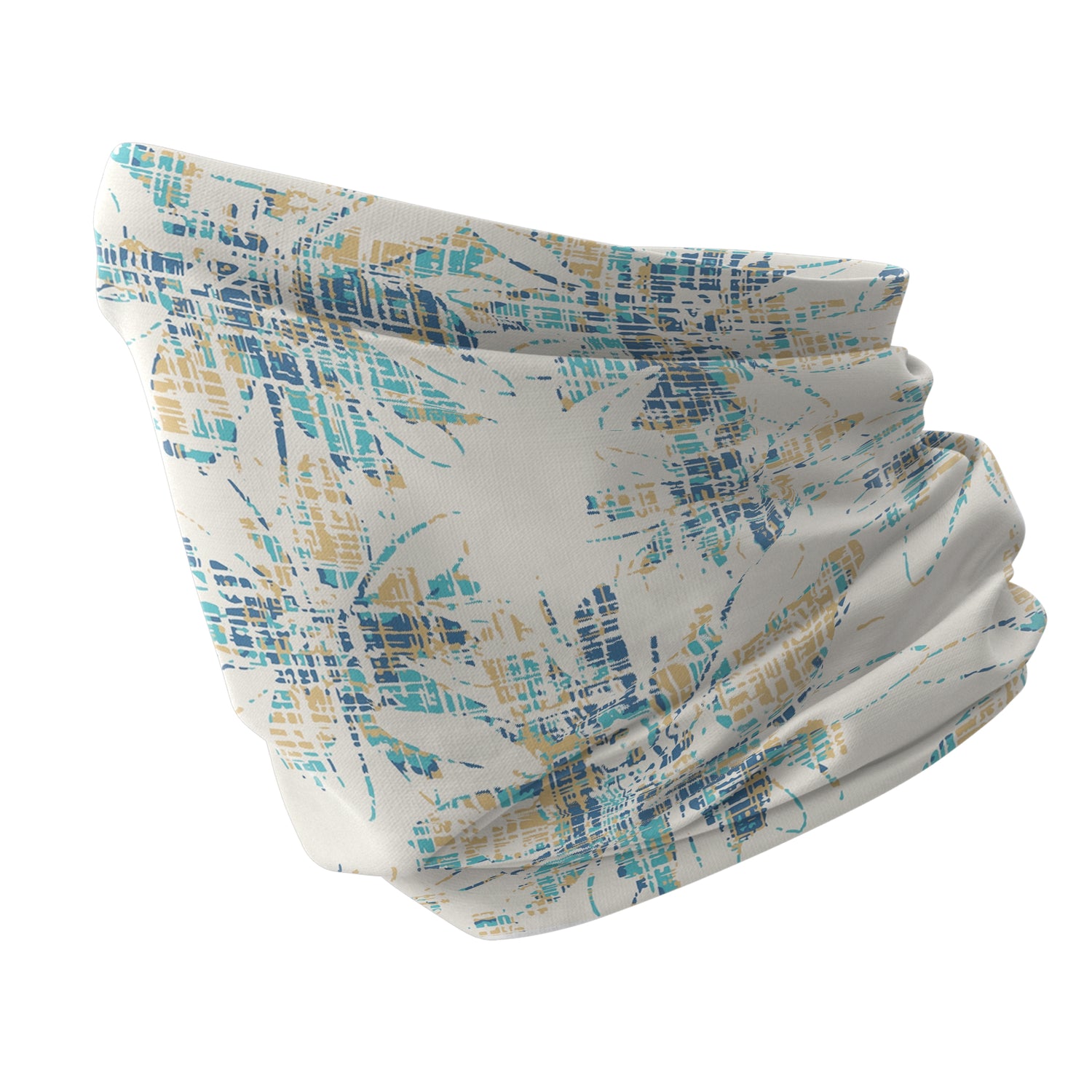 Blue Alpine Pattern Multipurpose Neck Gaiter | Unisex Outdoor Neck Gaiter Bandana