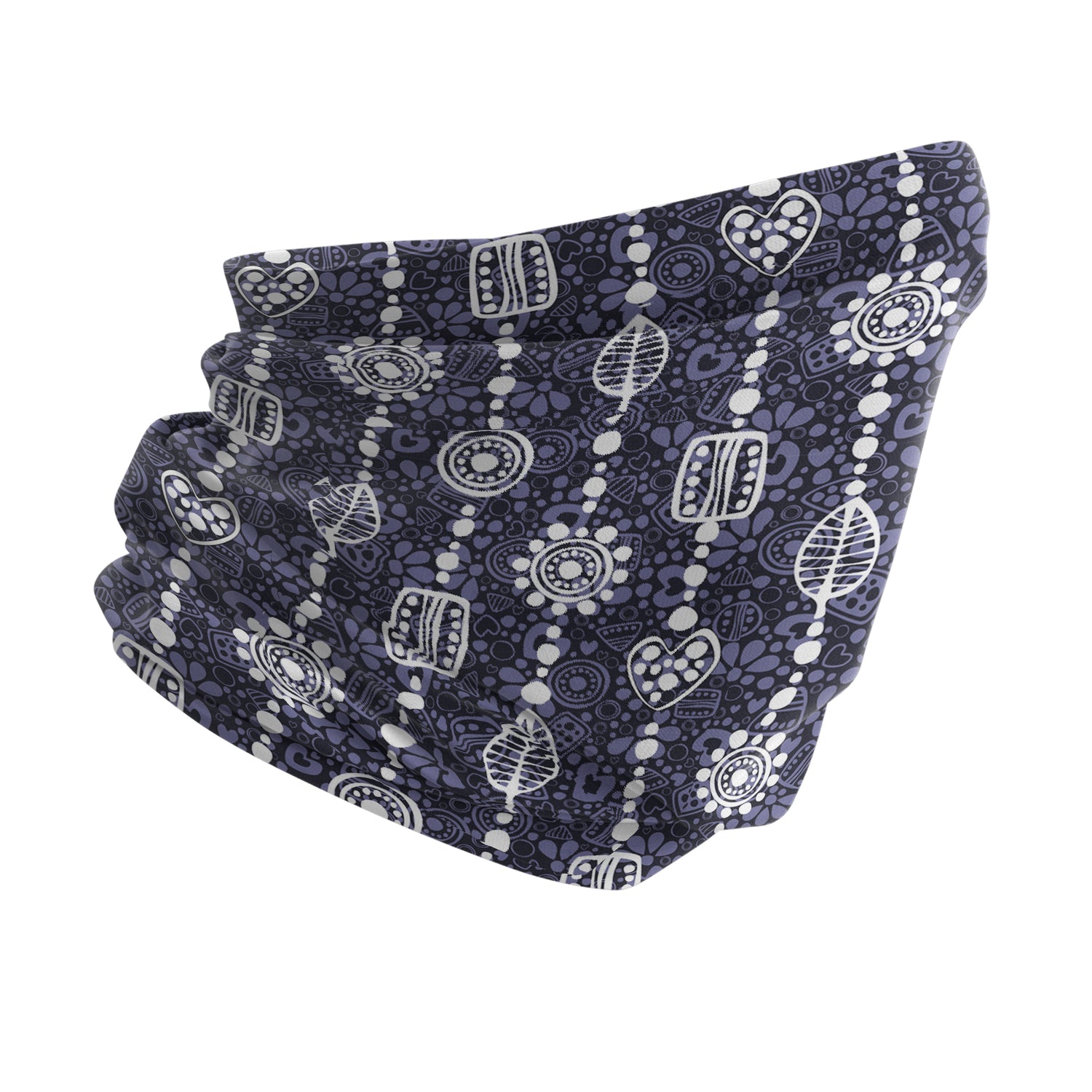 Blue Alpine Pattern Multipurpose Neck Gaiter | Unisex Outdoor Neck Gaiter Bandana