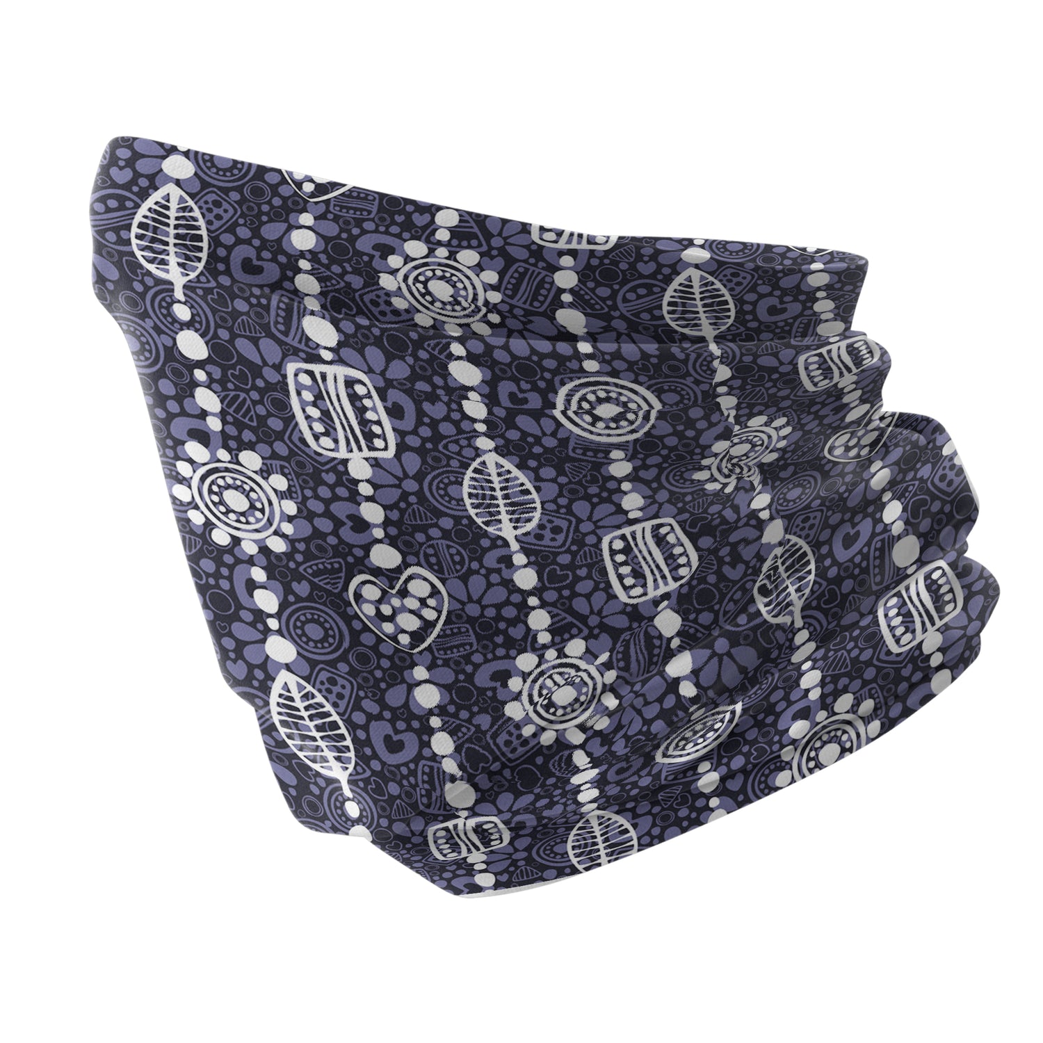 Blue Alpine Pattern Multipurpose Neck Gaiter | Unisex Outdoor Neck Gaiter Bandana