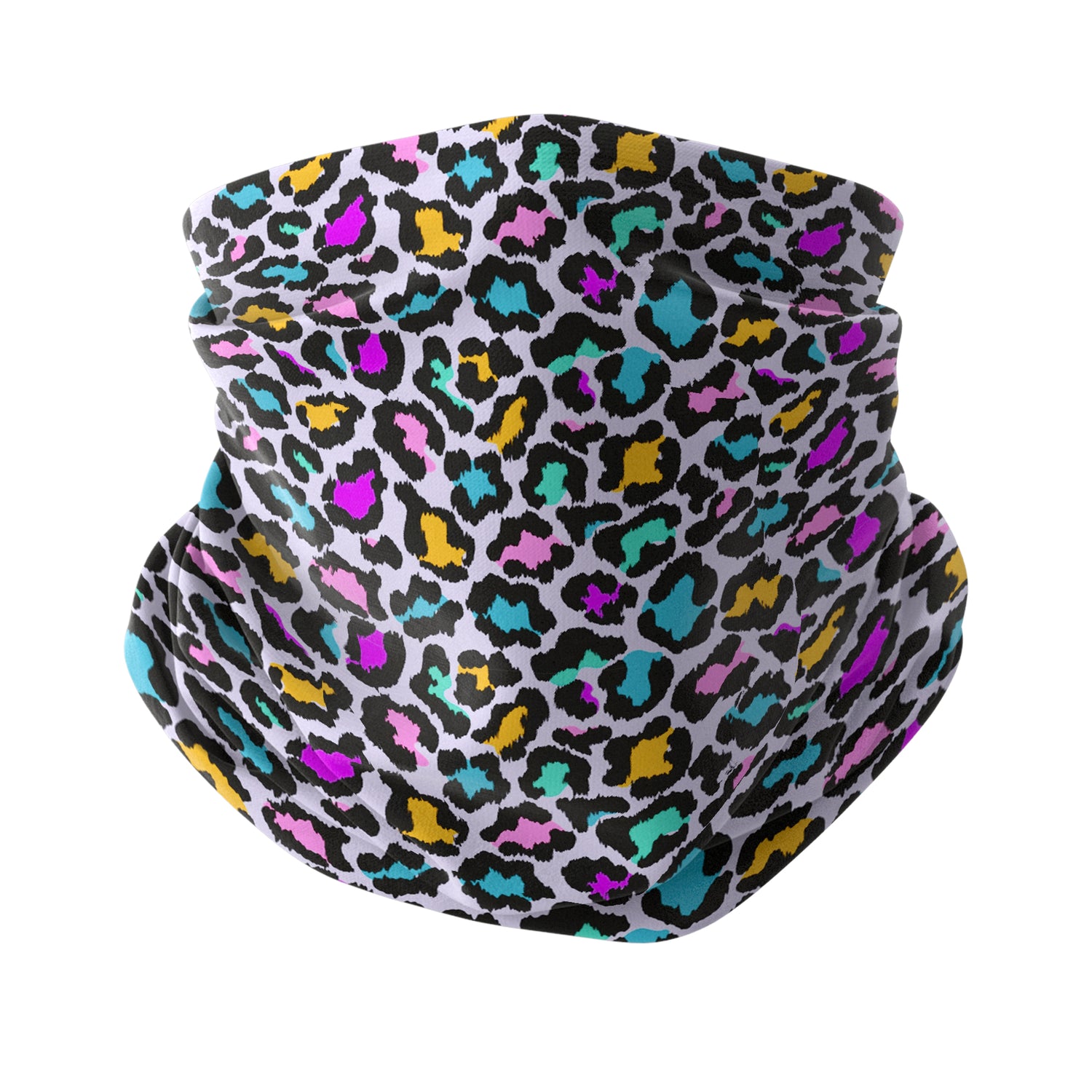 Wild Leopard Neck Gaiter – Animal Pattern Series Unisex Bandana Boyunluk