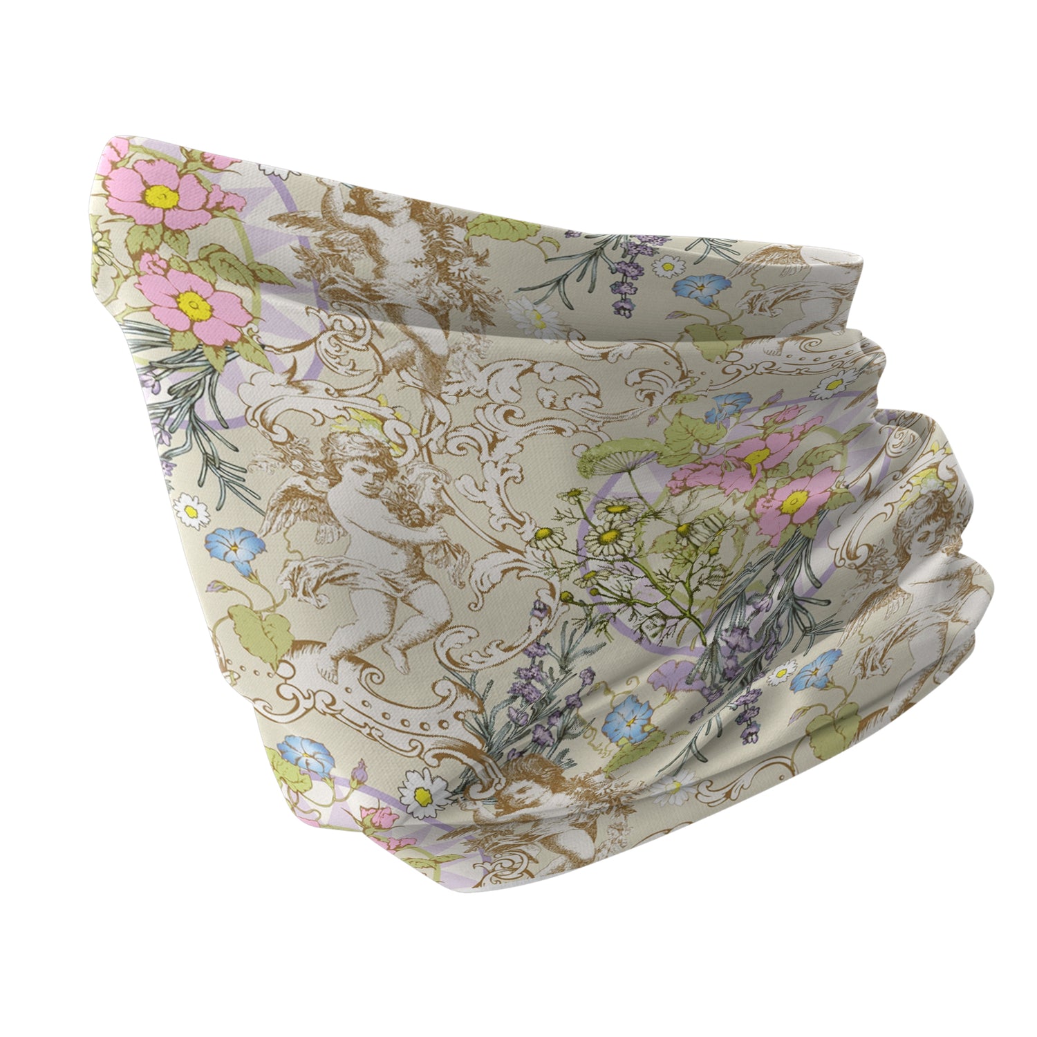 Blue Alpine Pattern Multipurpose Neck Gaiter | Unisex Outdoor Neck Gaiter Bandana