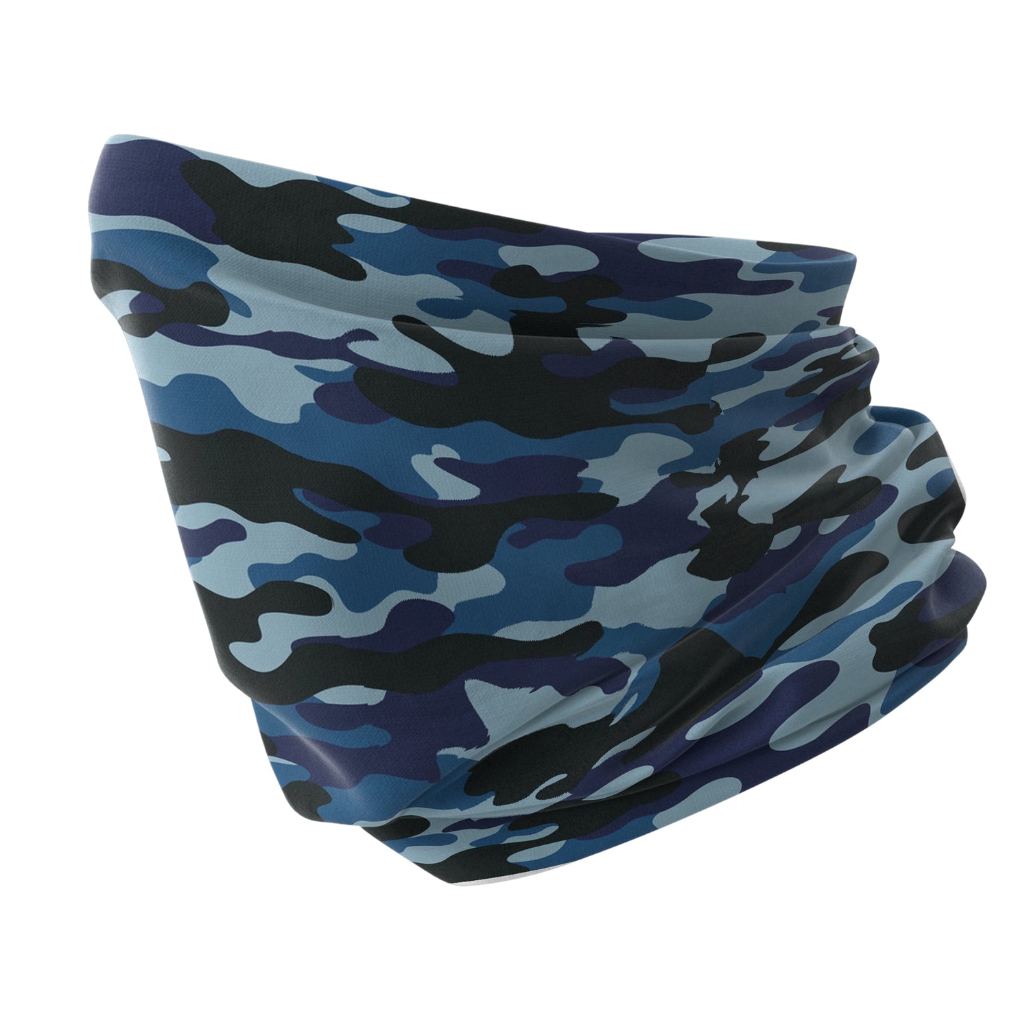 Blue Alpine Pattern Multipurpose Neck Gaiter | Unisex Outdoor Neck Gaiter Bandana