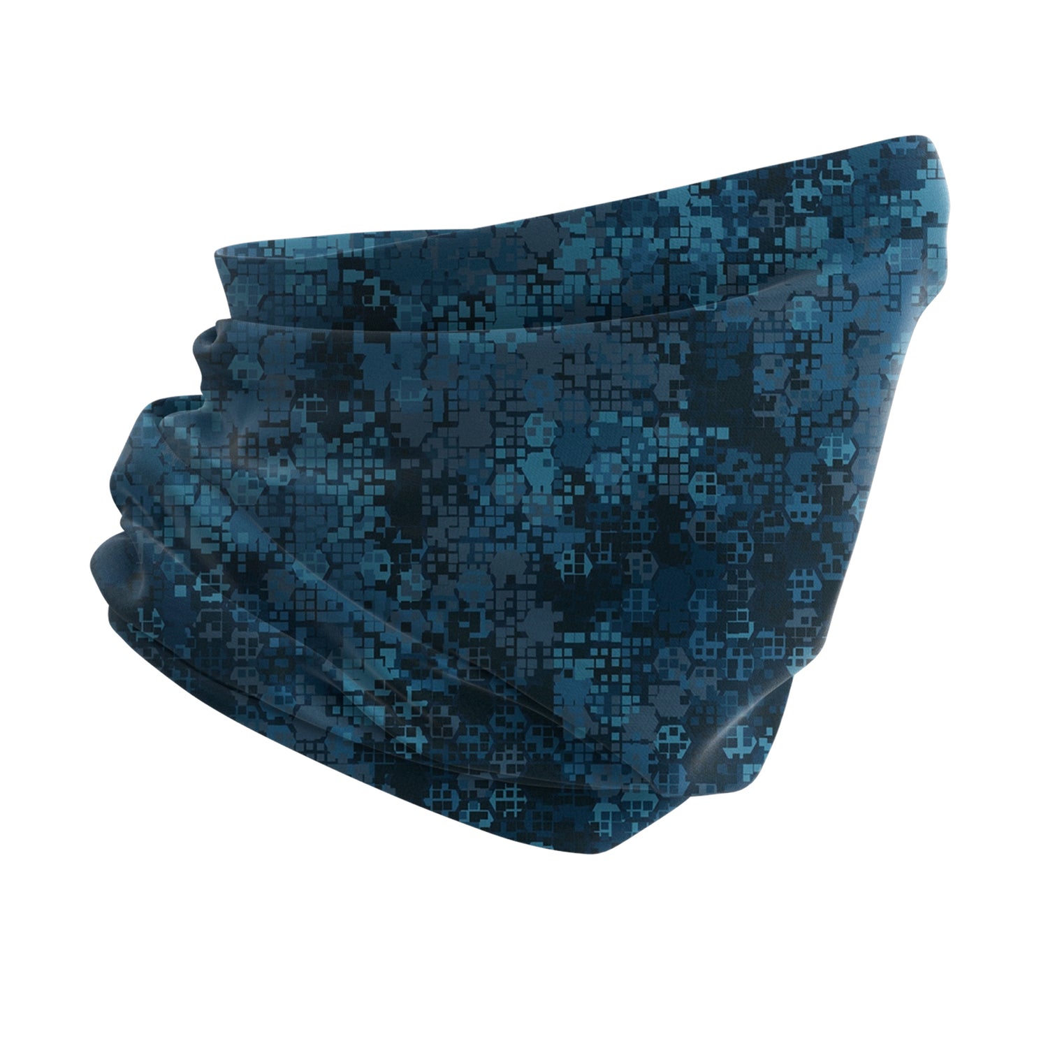 Blue Alpine Pattern Multipurpose Neck Gaiter | Unisex Outdoor Neck Gaiter Bandana