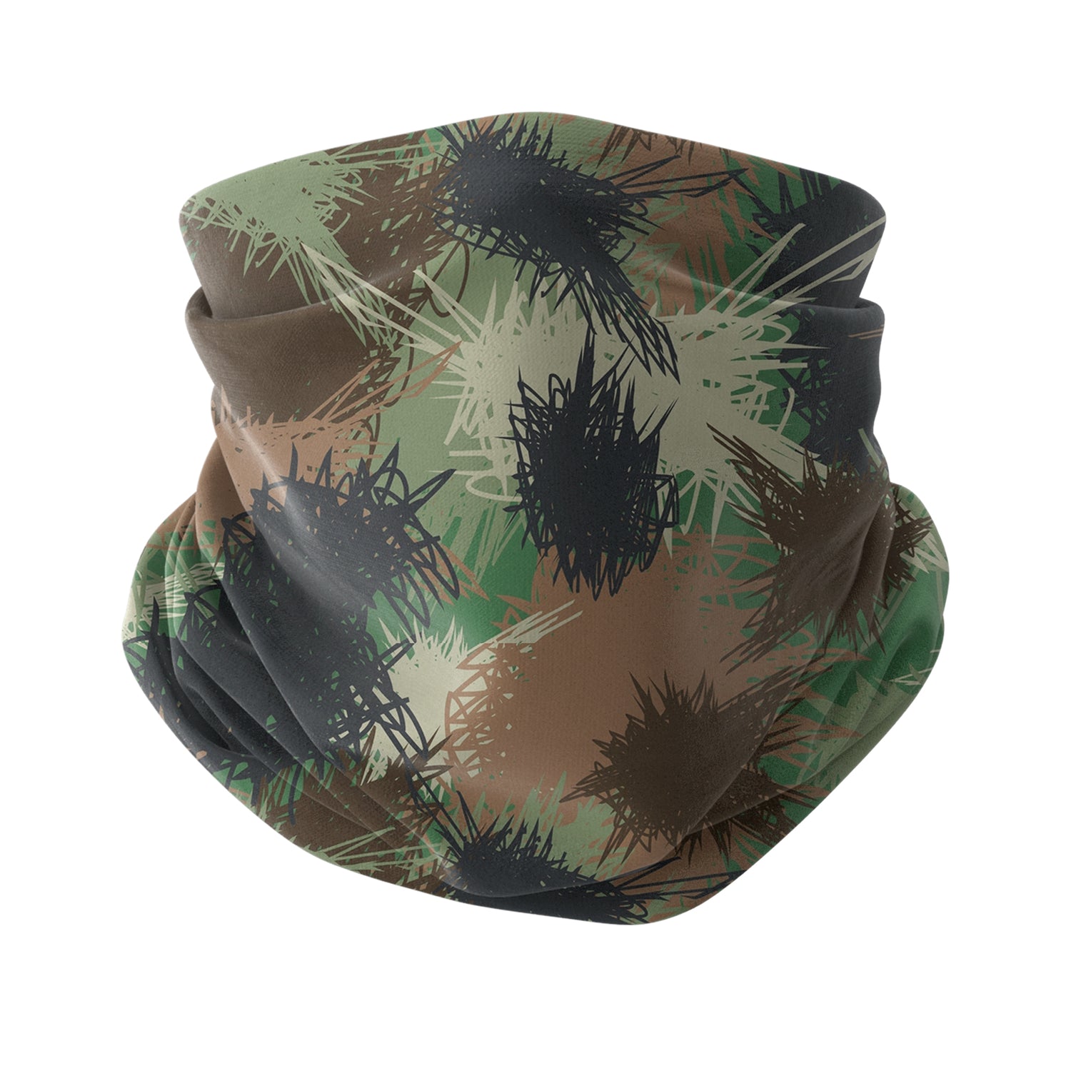 Blue Alpine Pattern Multipurpose Neck Gaiter | Unisex Outdoor Neck Gaiter Bandana