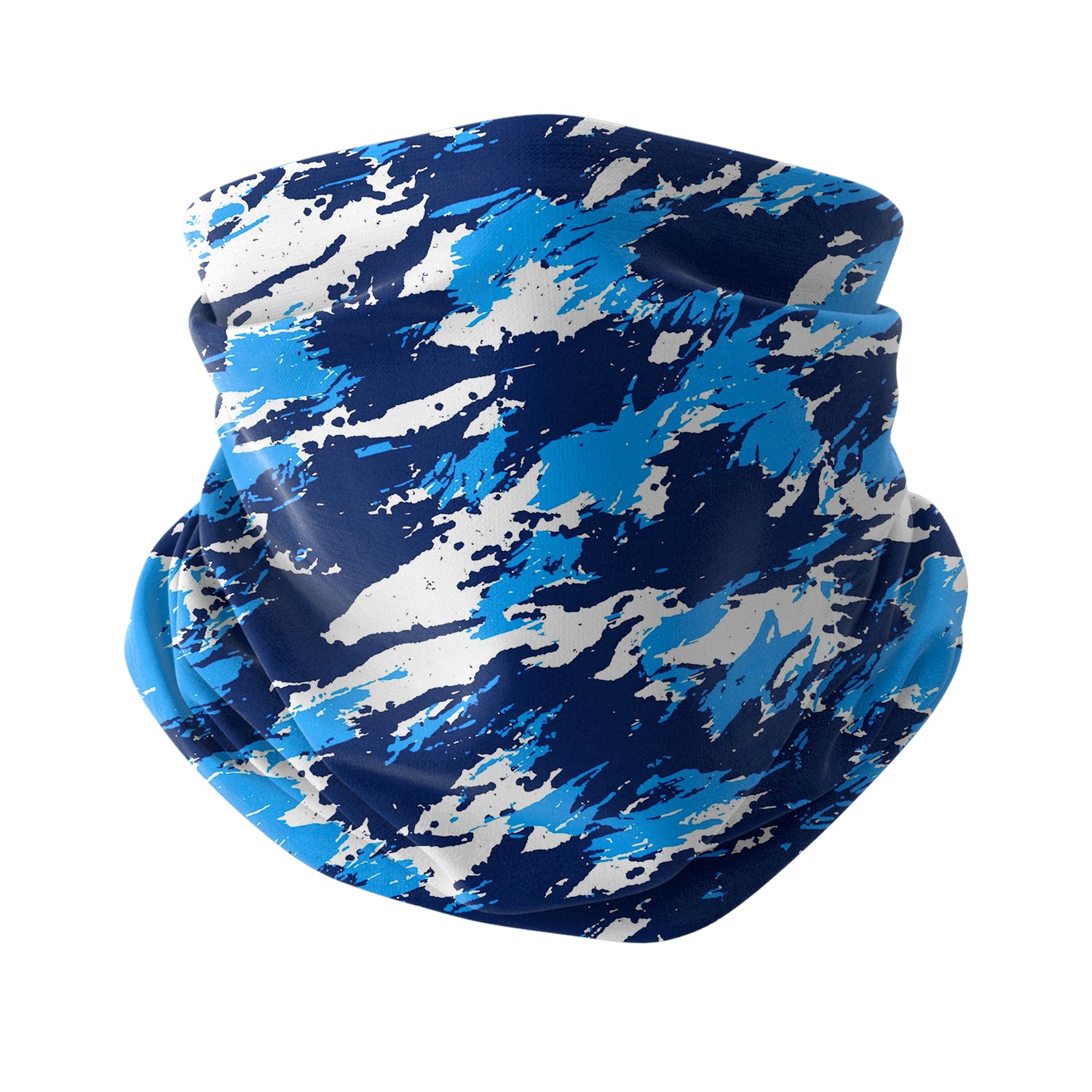 Blue Alpine Pattern Multipurpose Neck Gaiter | Unisex Outdoor Neck Gaiter Bandana
