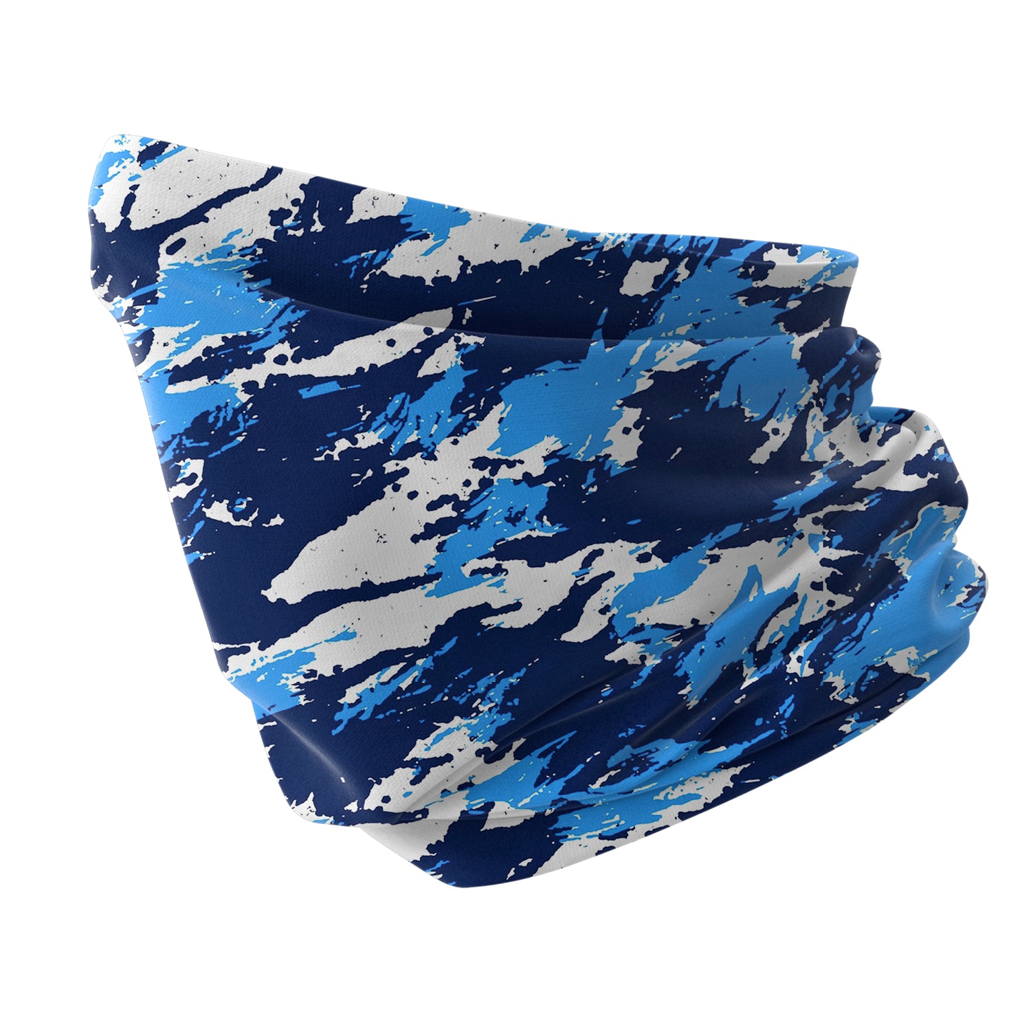 Blue Alpine Pattern Multipurpose Neck Gaiter | Unisex Outdoor Neck Gaiter Bandana