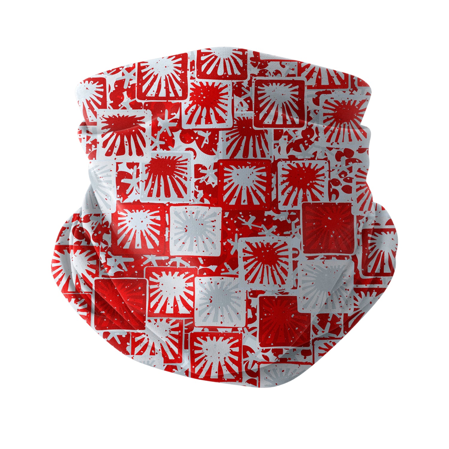 Blue Alpine Pattern Multipurpose Neck Gaiter | Unisex Outdoor Neck Gaiter Bandana