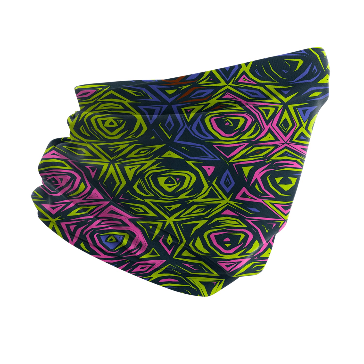 Blue Alpine Pattern Multipurpose Neck Gaiter | Unisex Outdoor Neck Gaiter Bandana