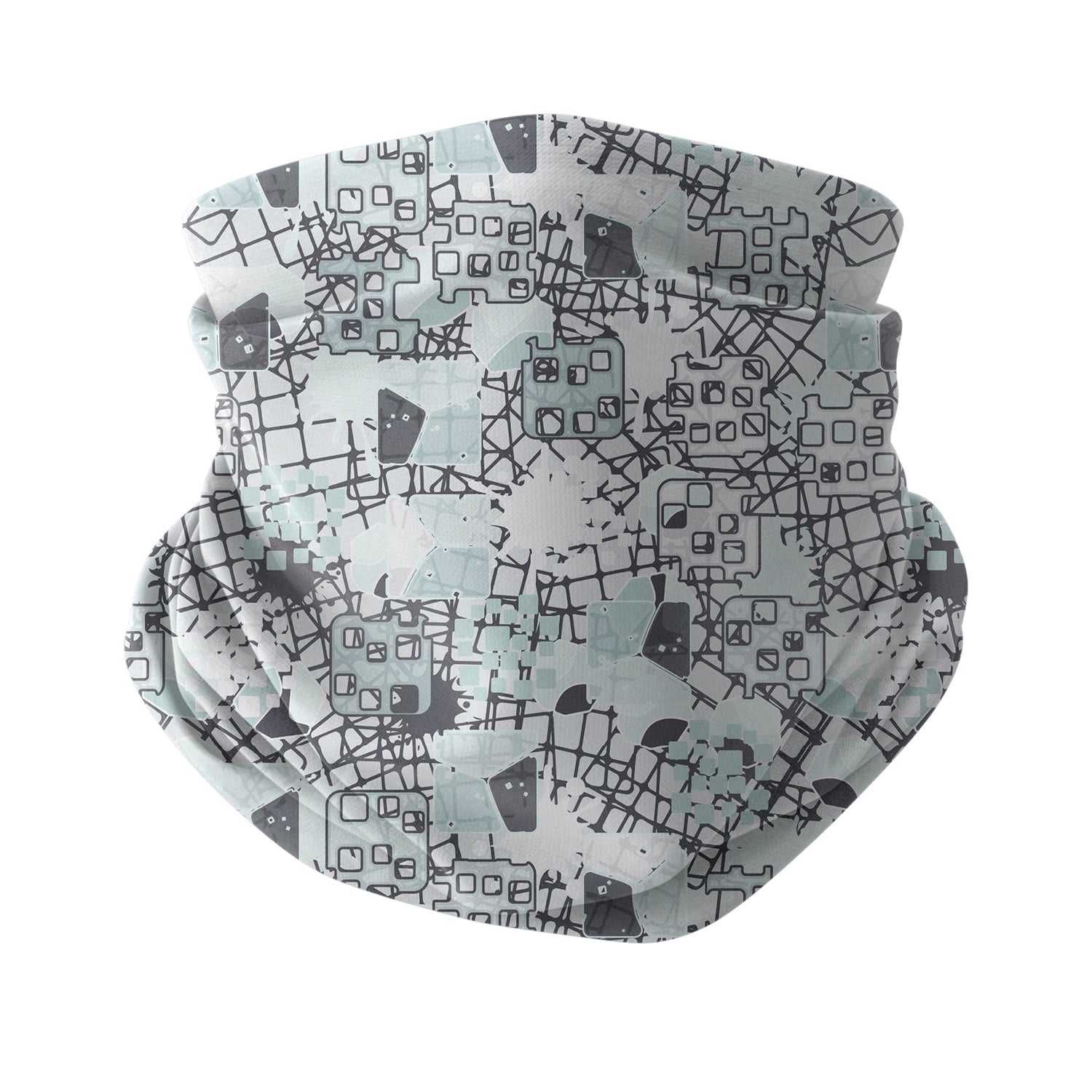 GeoFlow Neck Gaiter – Geometric Flow Series Unisex Bandana Boyunluk