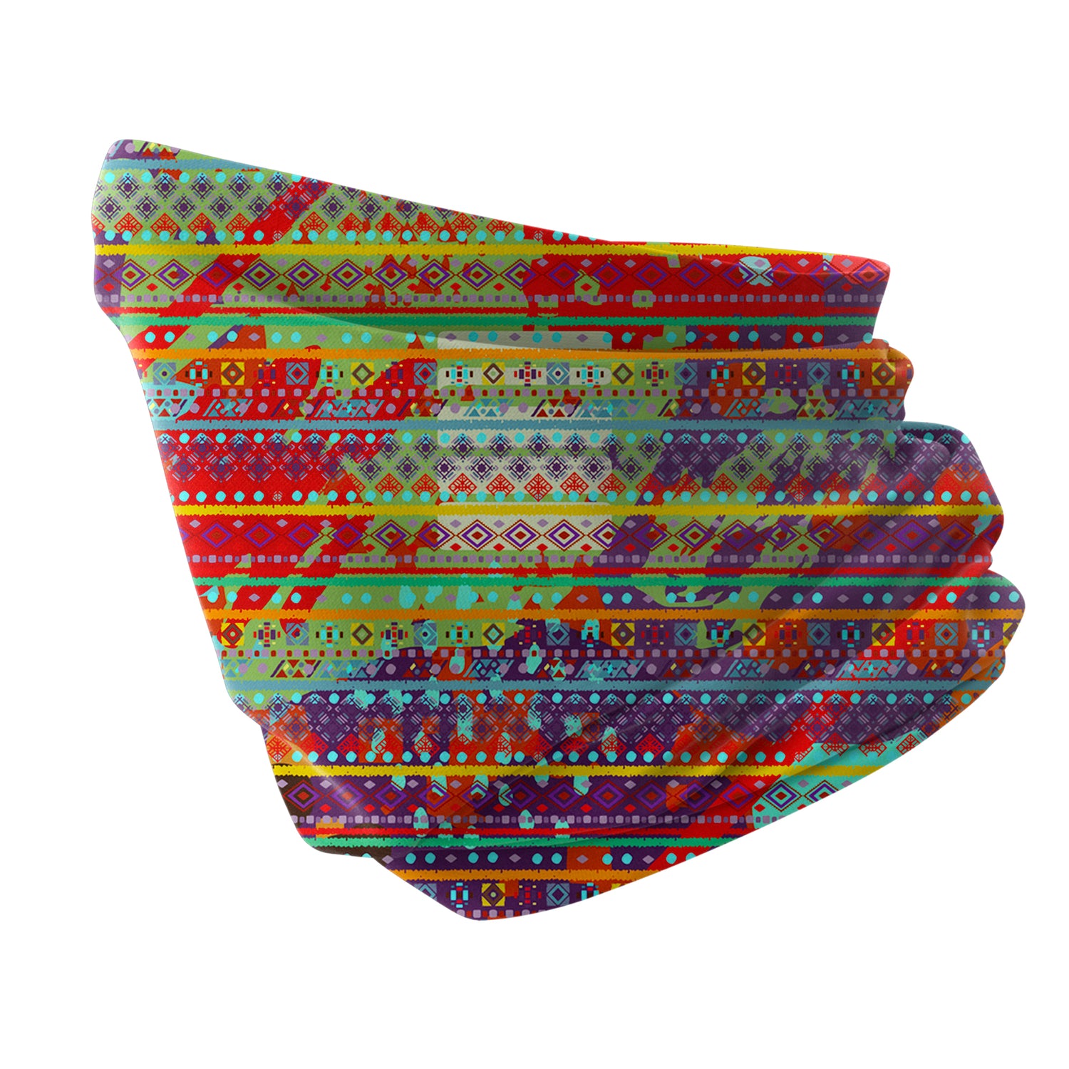 Amber Wave Neck Gaiter – Warm Tone Series Unisex Bandana Boyunluk