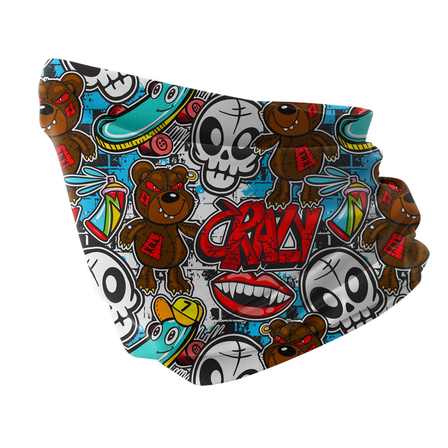 Skull Warrior Neck Gaiter – Skull Power Series Unisex Bandana Boyunluk