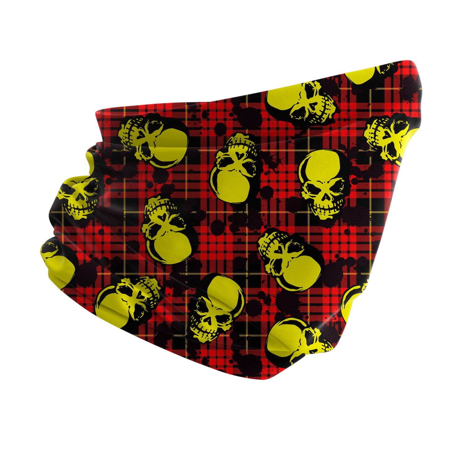 Skull Inferno Strike Neck Gaiter – Fire Skull Series Unisex Bandana Boyunluk