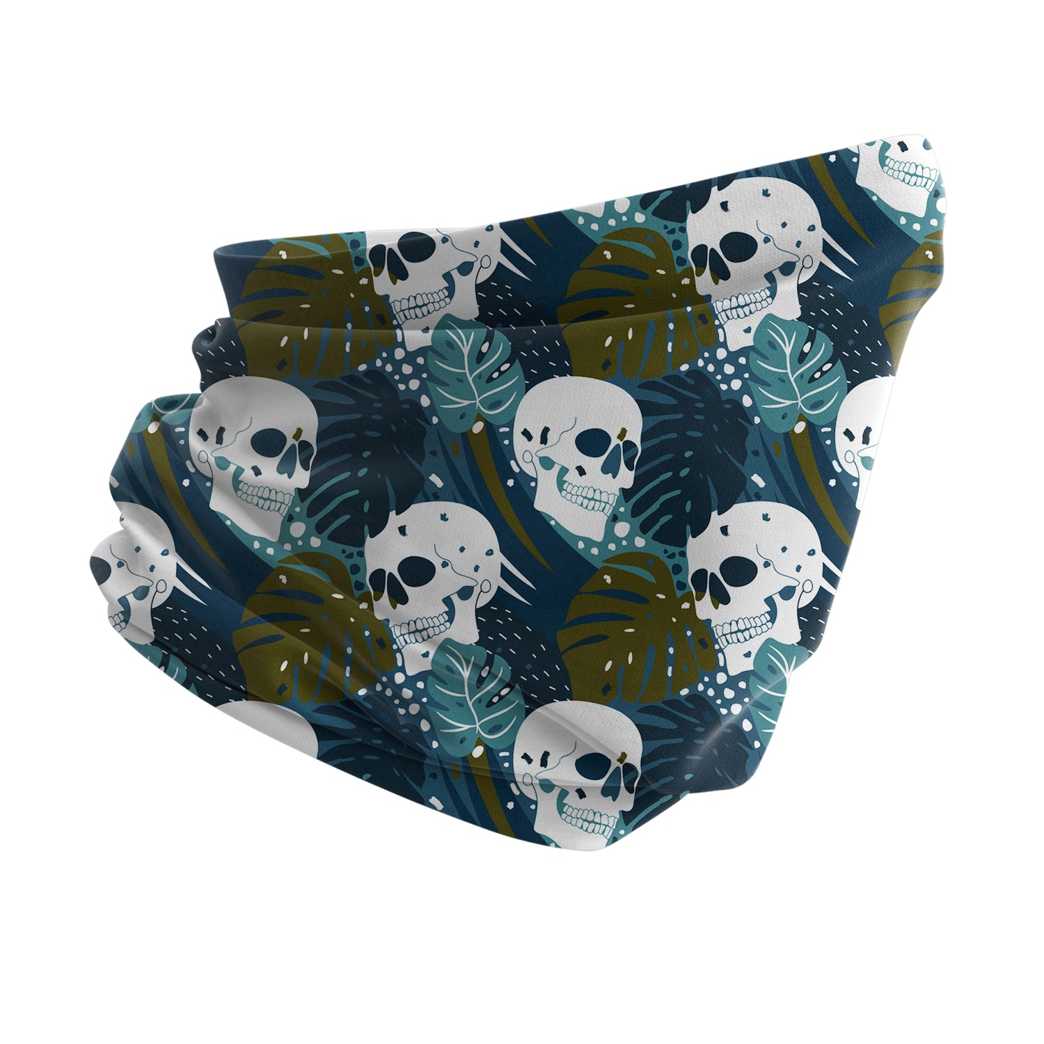 Blue Alpine Pattern Multipurpose Neck Gaiter | Unisex Outdoor Neck Gaiter Bandana