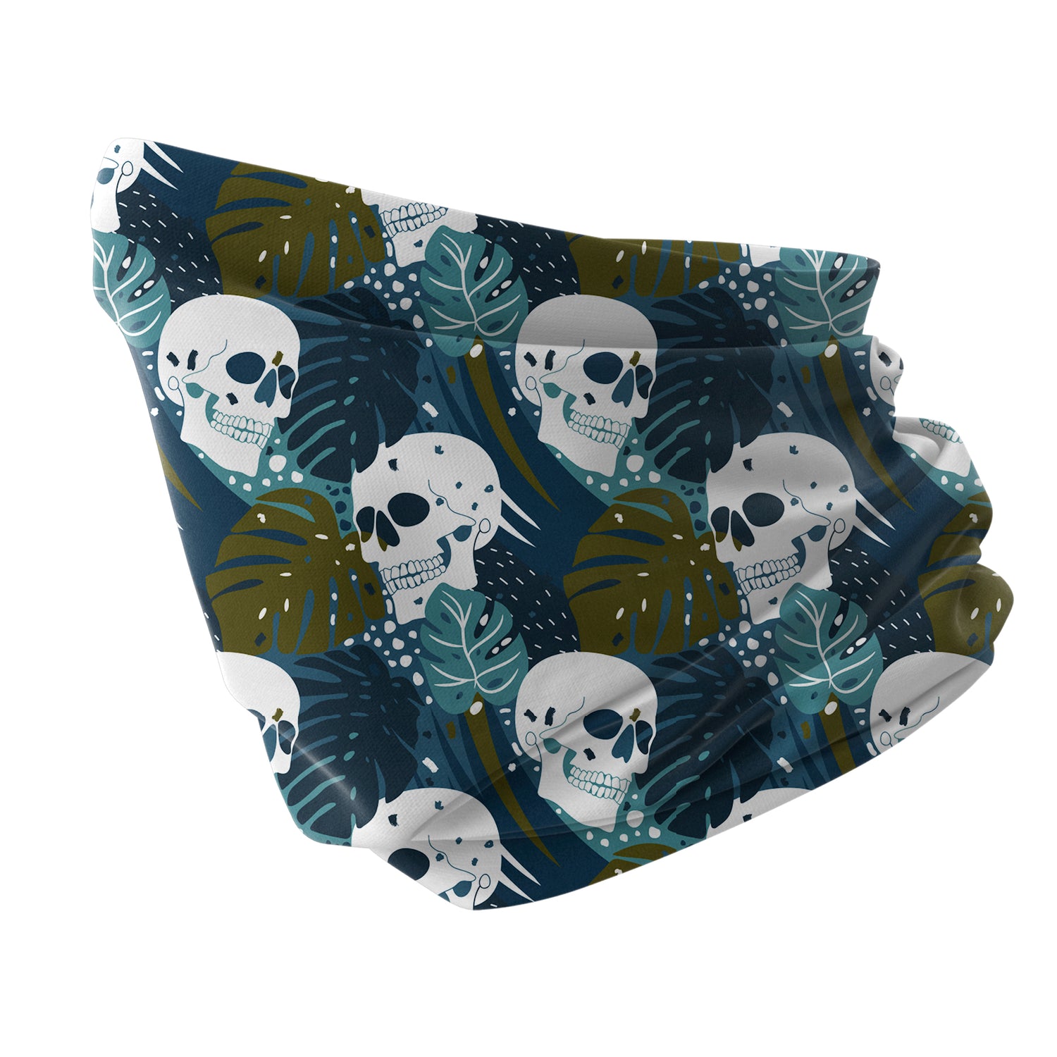 Blue Alpine Pattern Multipurpose Neck Gaiter | Unisex Outdoor Neck Gaiter Bandana