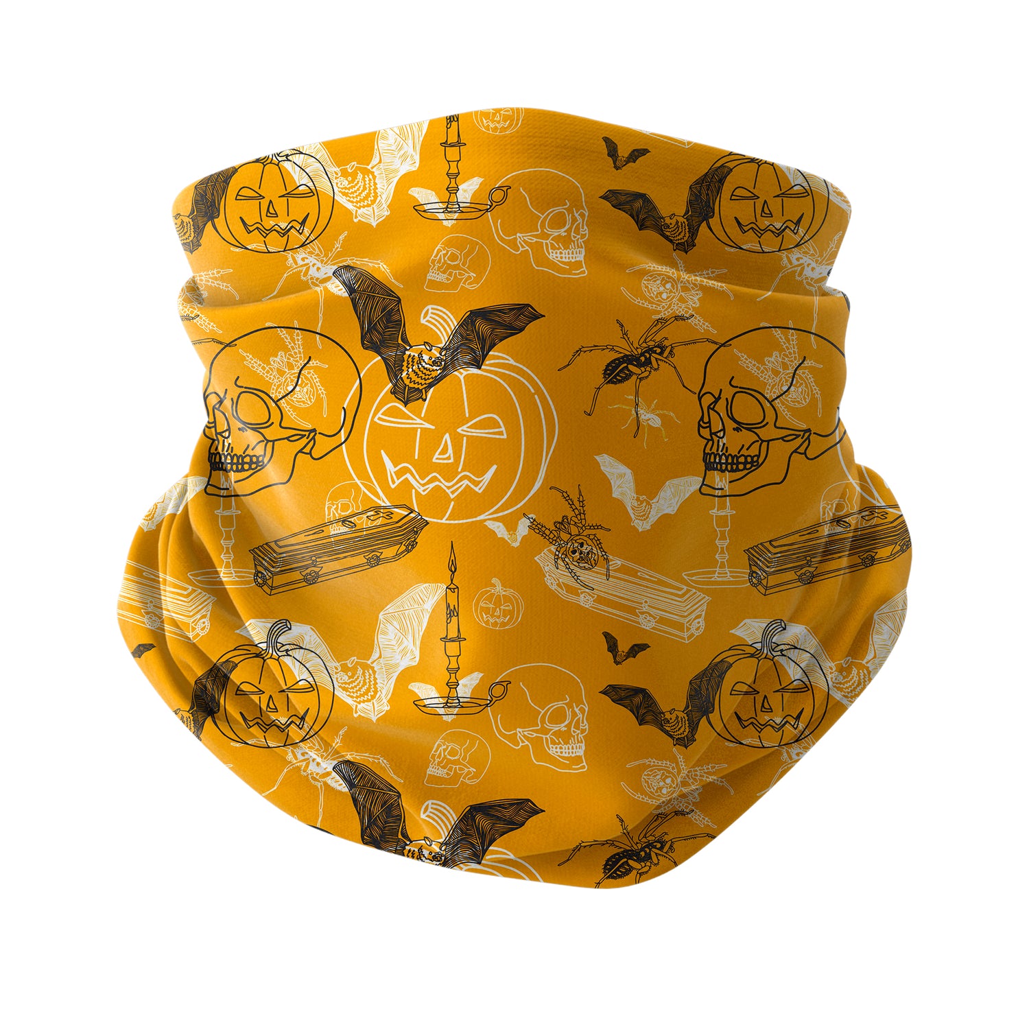 Blue Alpine Pattern Multipurpose Neck Gaiter | Unisex Outdoor Neck Gaiter Bandana