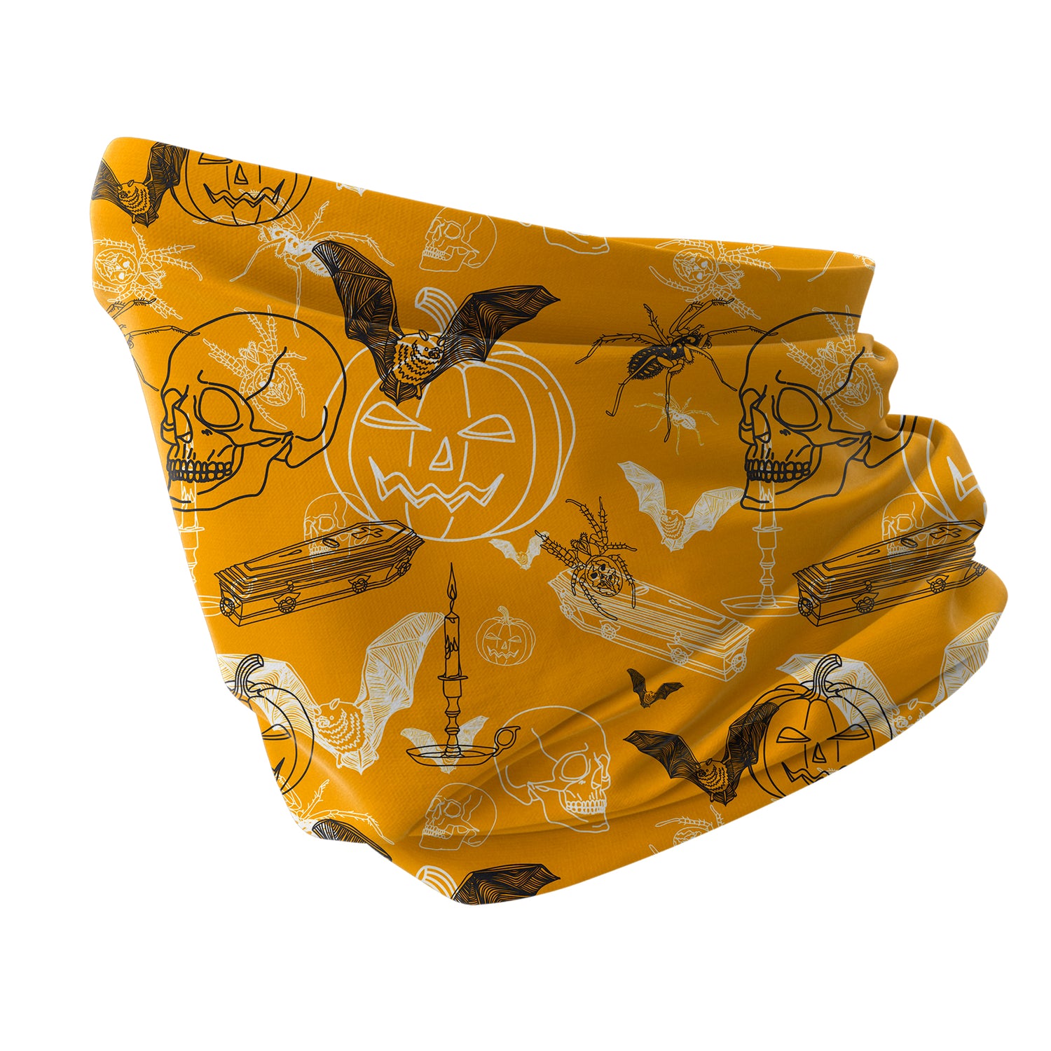 Blue Alpine Pattern Multipurpose Neck Gaiter | Unisex Outdoor Neck Gaiter Bandana