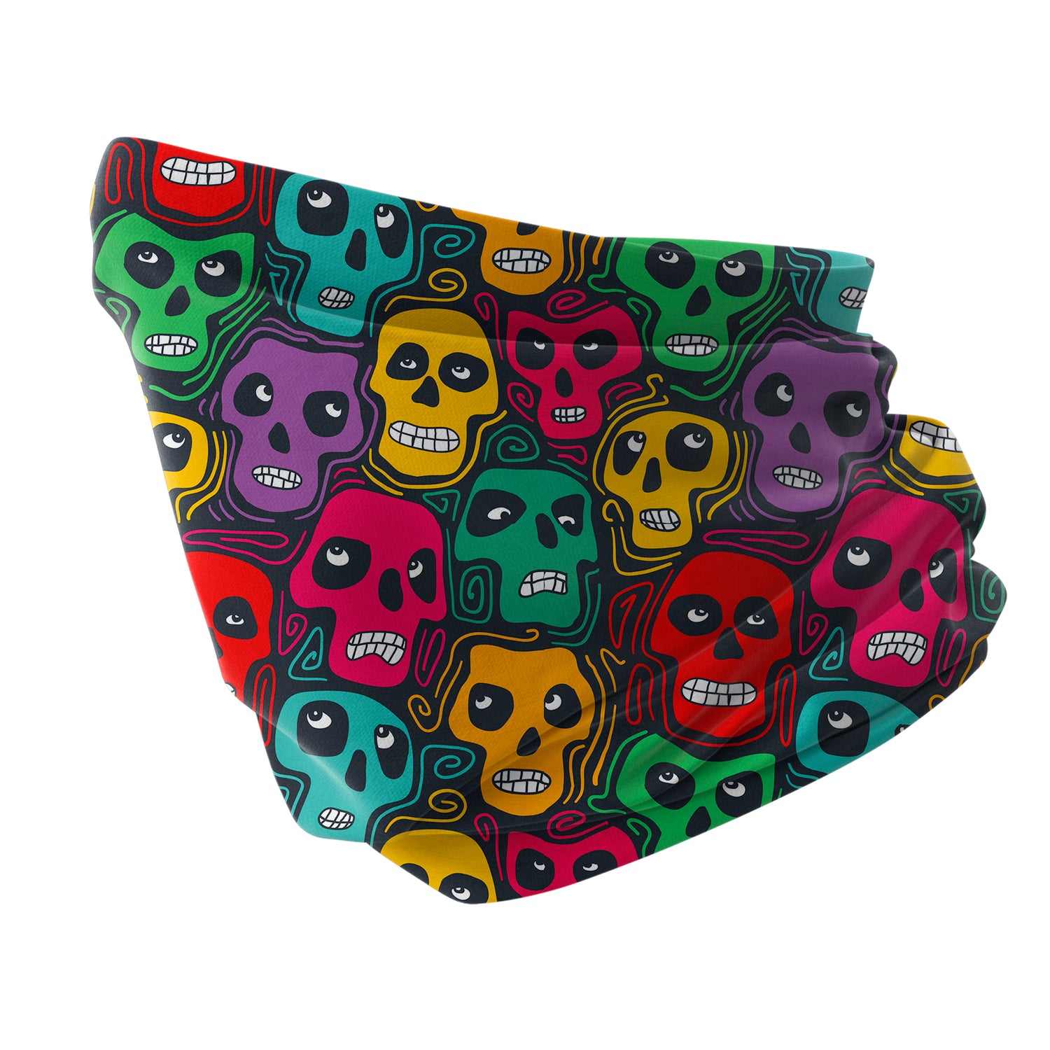 Skull Raging Force Neck Gaiter – Rage Skull Series Unisex Bandana Boyunluk