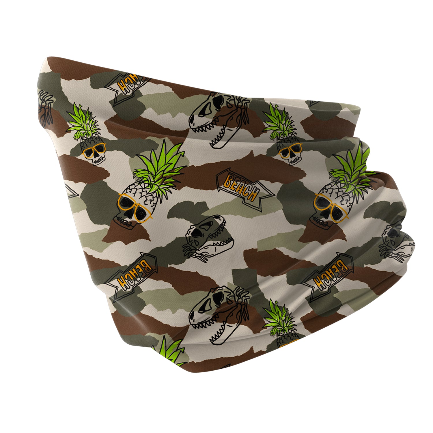 Blue Alpine Pattern Multipurpose Neck Gaiter | Unisex Outdoor Neck Gaiter Bandana