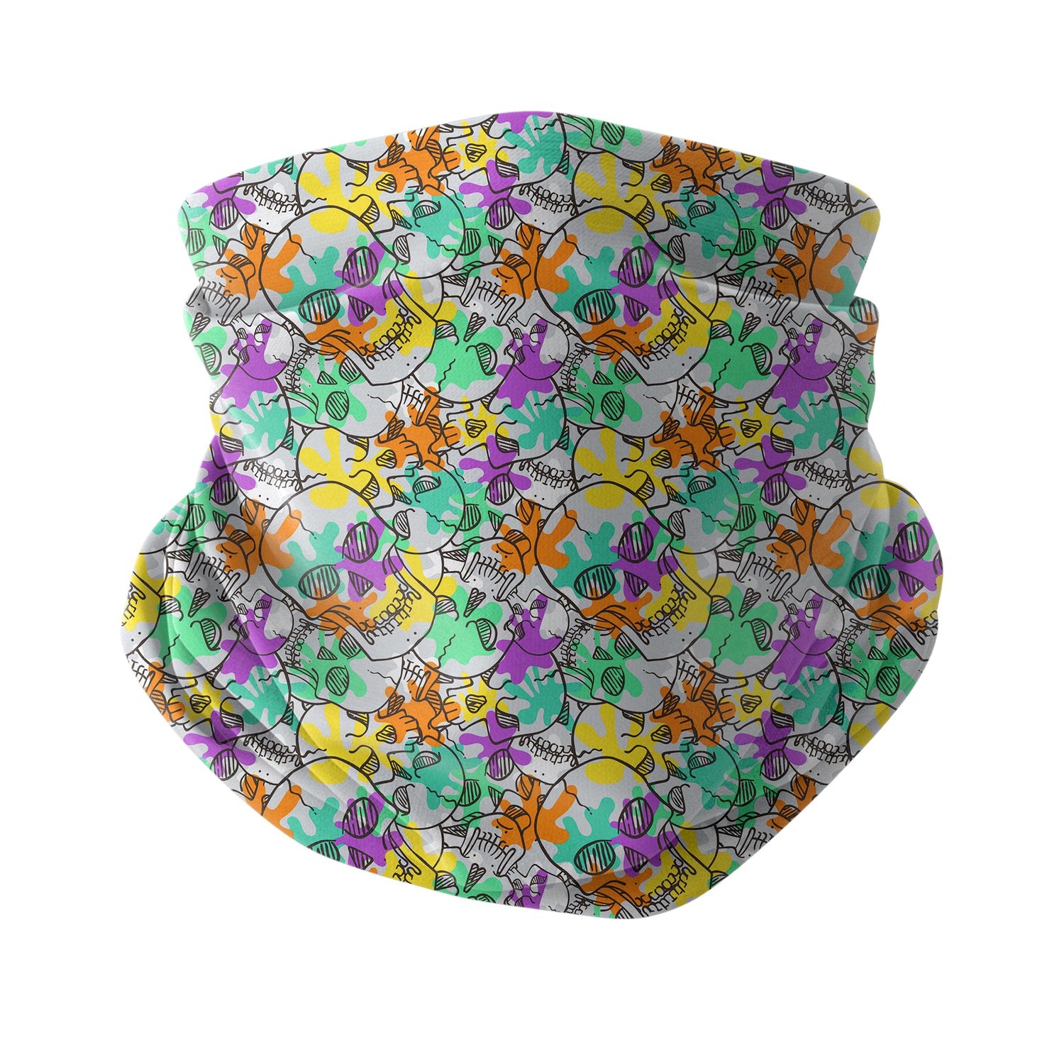 Blue Alpine Pattern Multipurpose Neck Gaiter | Unisex Outdoor Neck Gaiter Bandana