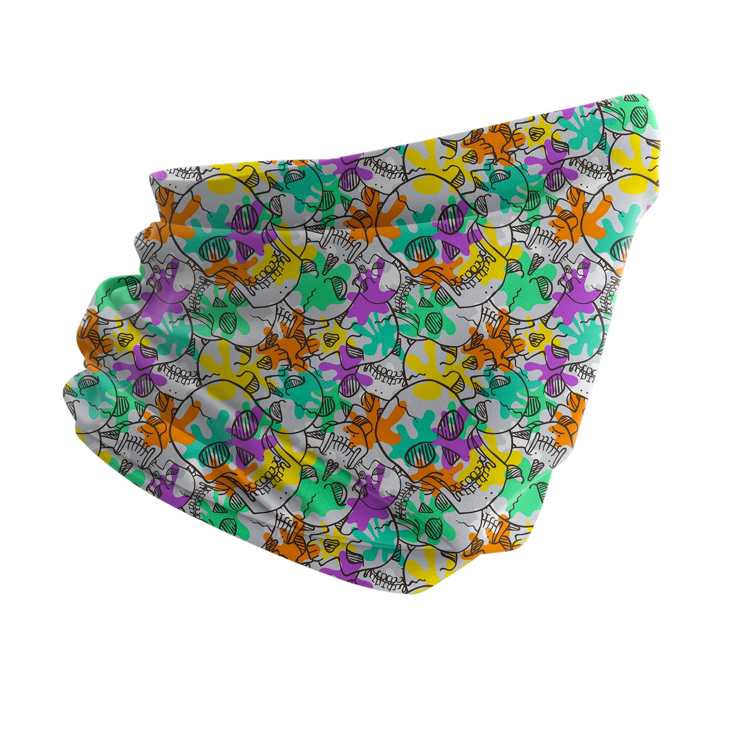 Blue Alpine Pattern Multipurpose Neck Gaiter | Unisex Outdoor Neck Gaiter Bandana