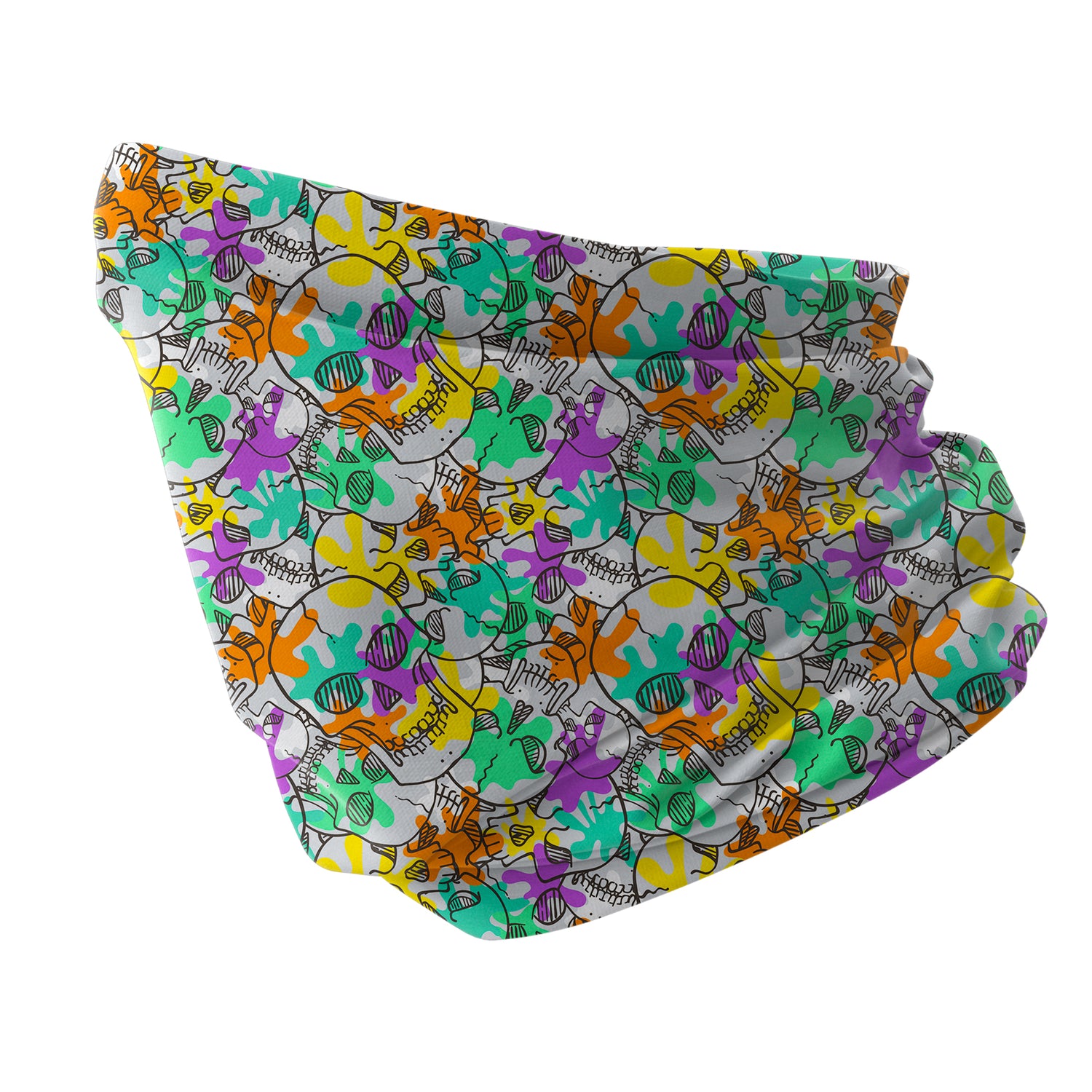Blue Alpine Pattern Multipurpose Neck Gaiter | Unisex Outdoor Neck Gaiter Bandana