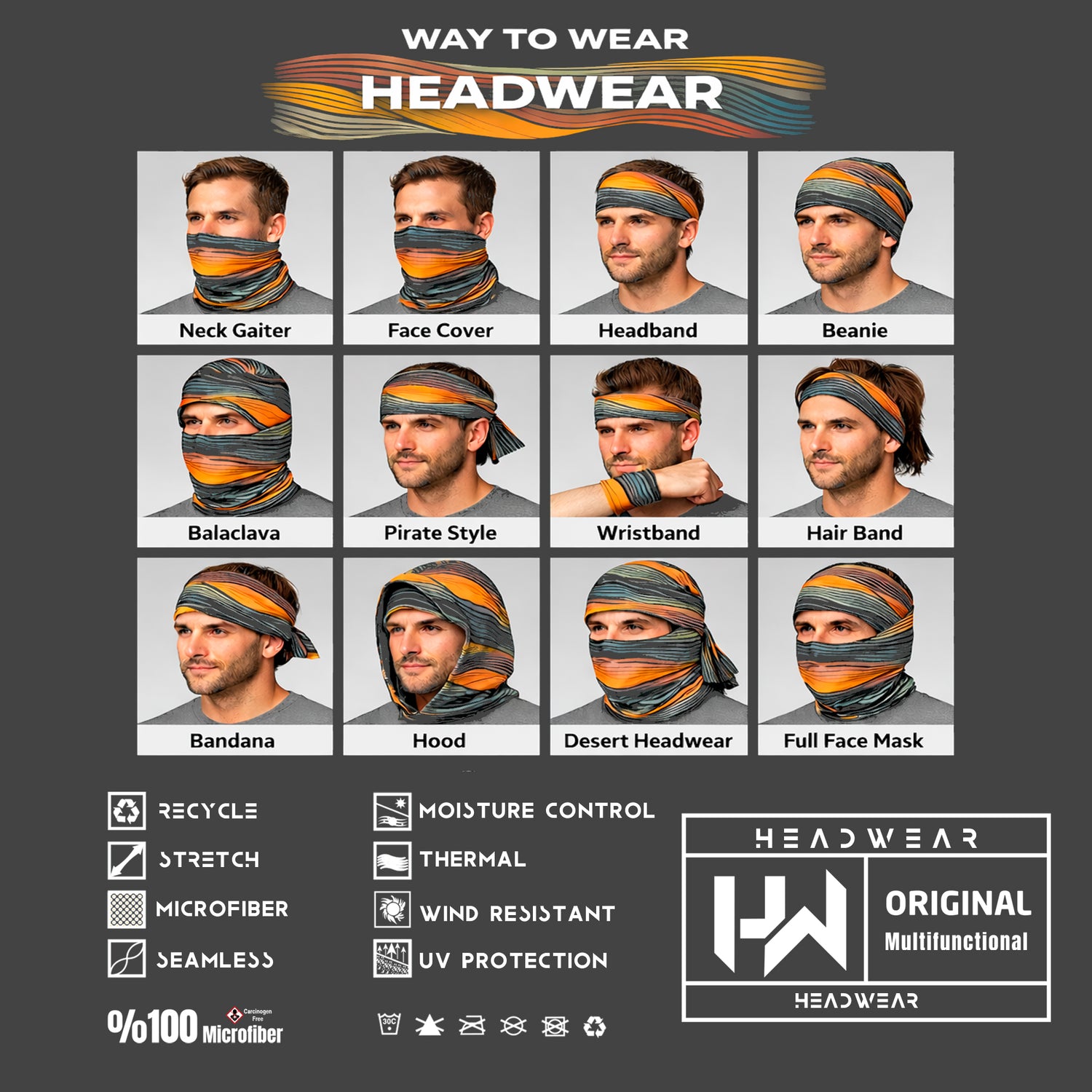 Style Base Neck Gaiter – Basic Style Series Unisex Bandana Boyunluk