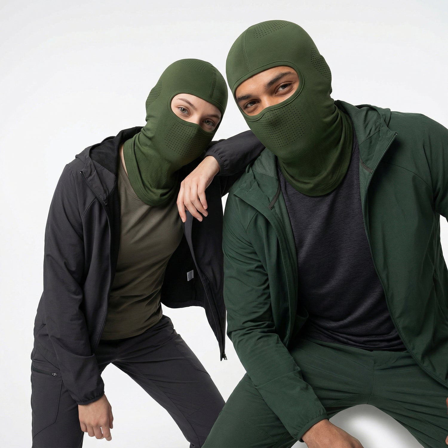 Headwear Premium Cool Touch Black Balaclava