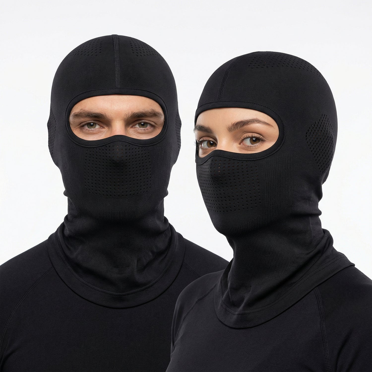 Headwear Premium Cool Touch Black Balaclava