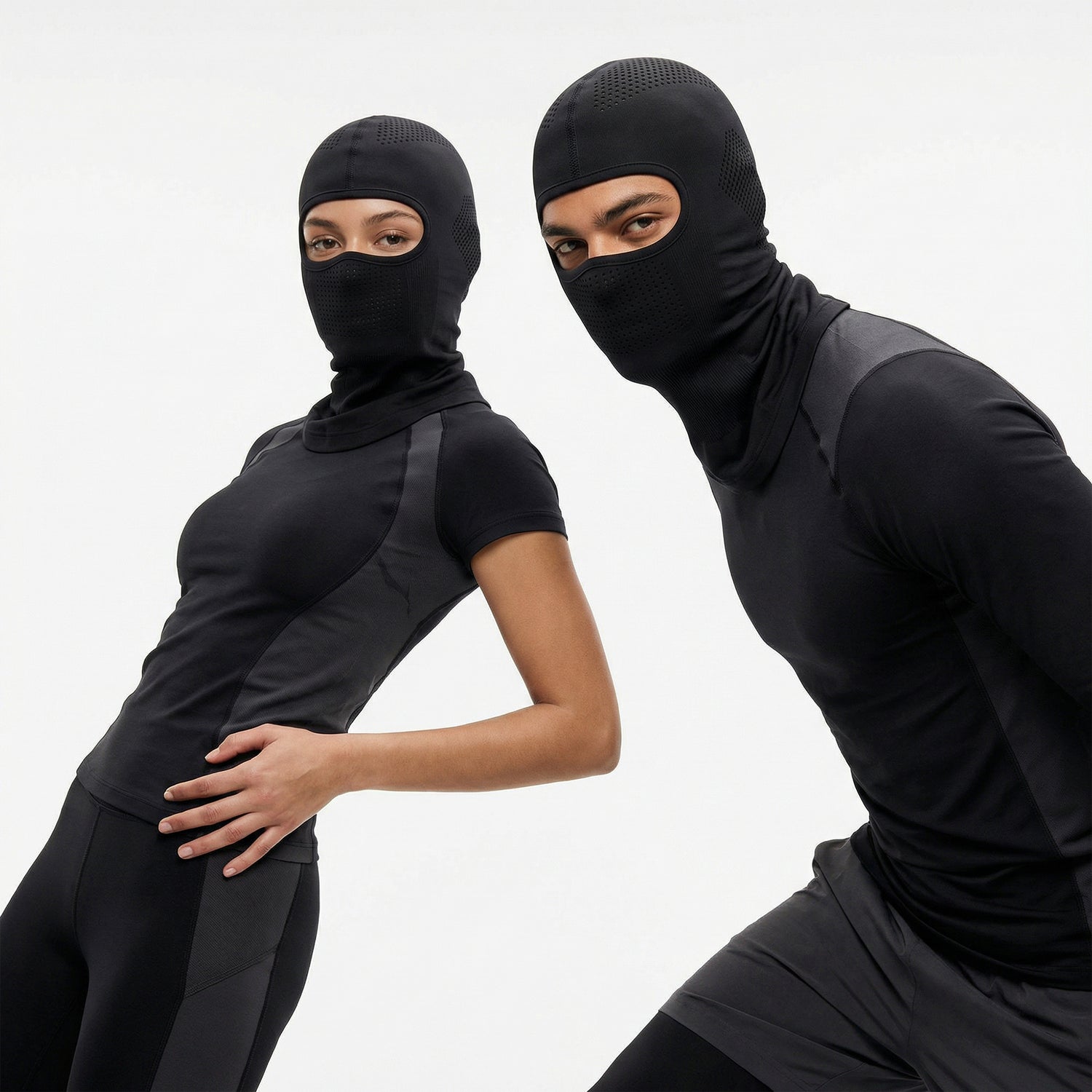 Headwear Premium Cool Touch Black Balaclava