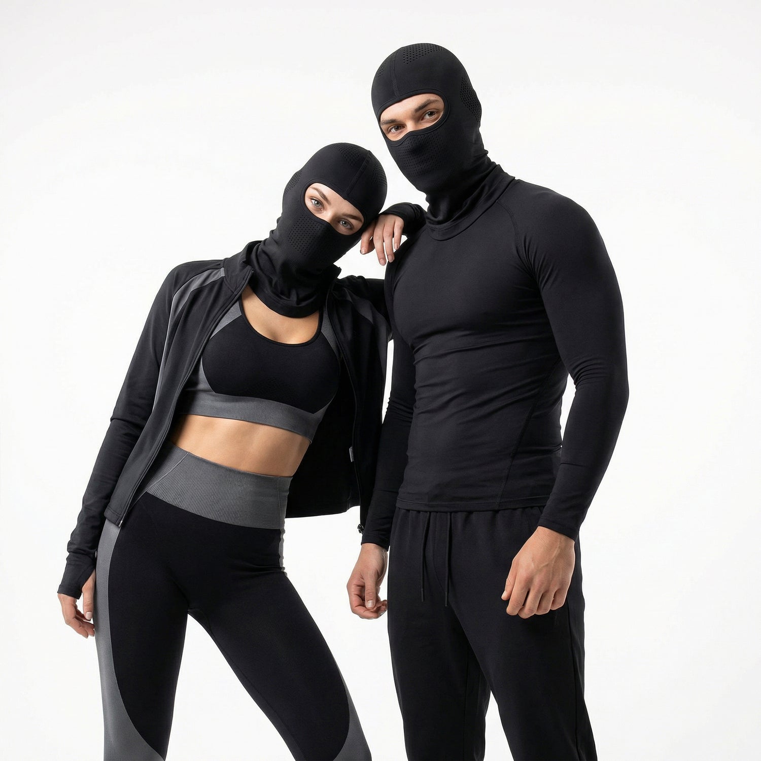 Headwear Premium Cool Touch Black Balaclava