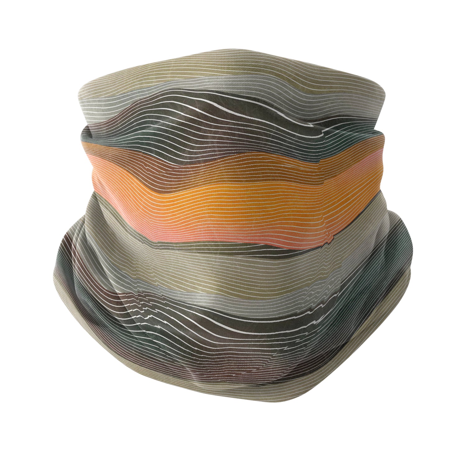 Çöl Dalgası Desenli Çok Amaçlı Boyunluk | Outdoor Bandana & Neck Gaiter