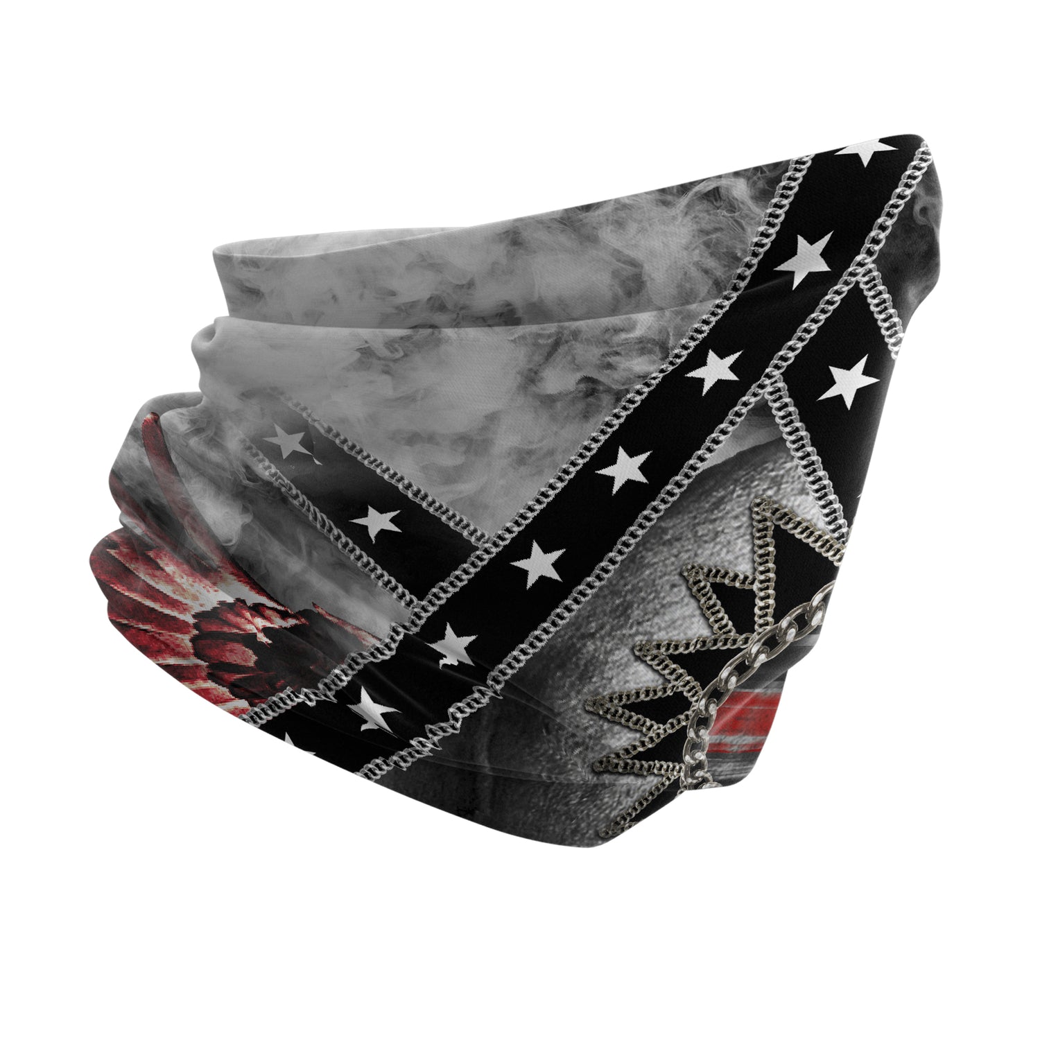 Midnight Rebel Pattern Multi-purpose Neck Gaiter | Unisex Neck Gaiter Headwear