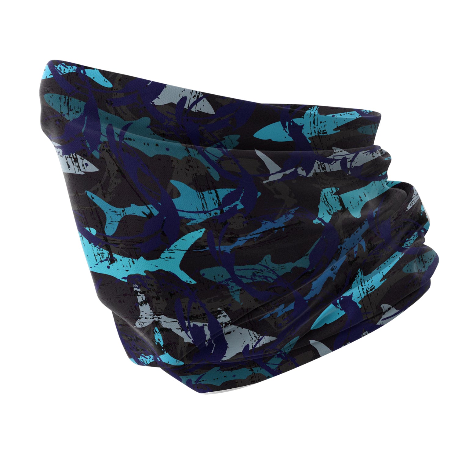 Derin Deniz Yırtıcısı Desenli Çok Amaçlı Boyunluk | Unisex Neck Gaiter Headwear