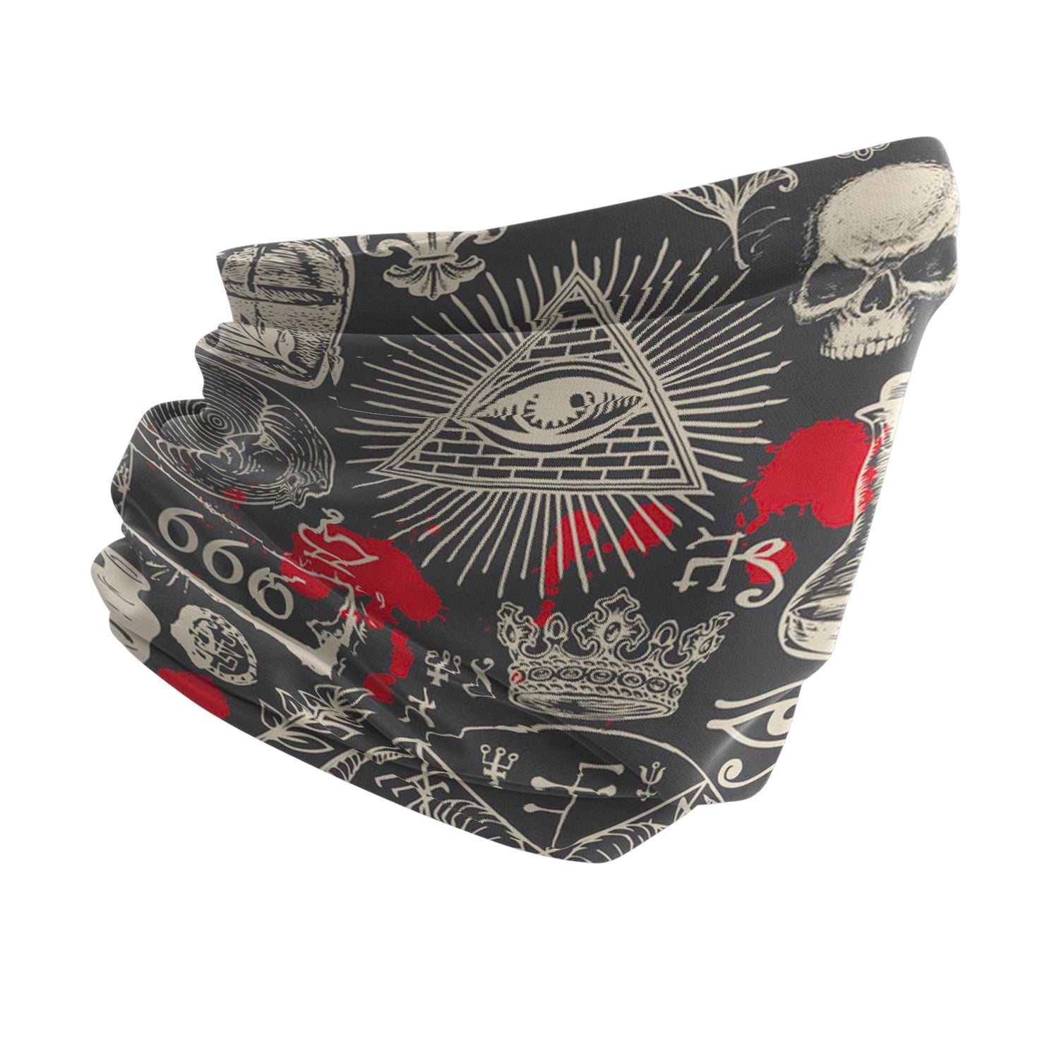 Mystical Occult Pattern Multi-Purpose Neck Gaiter | Unisex Neck Gaiter Headwear