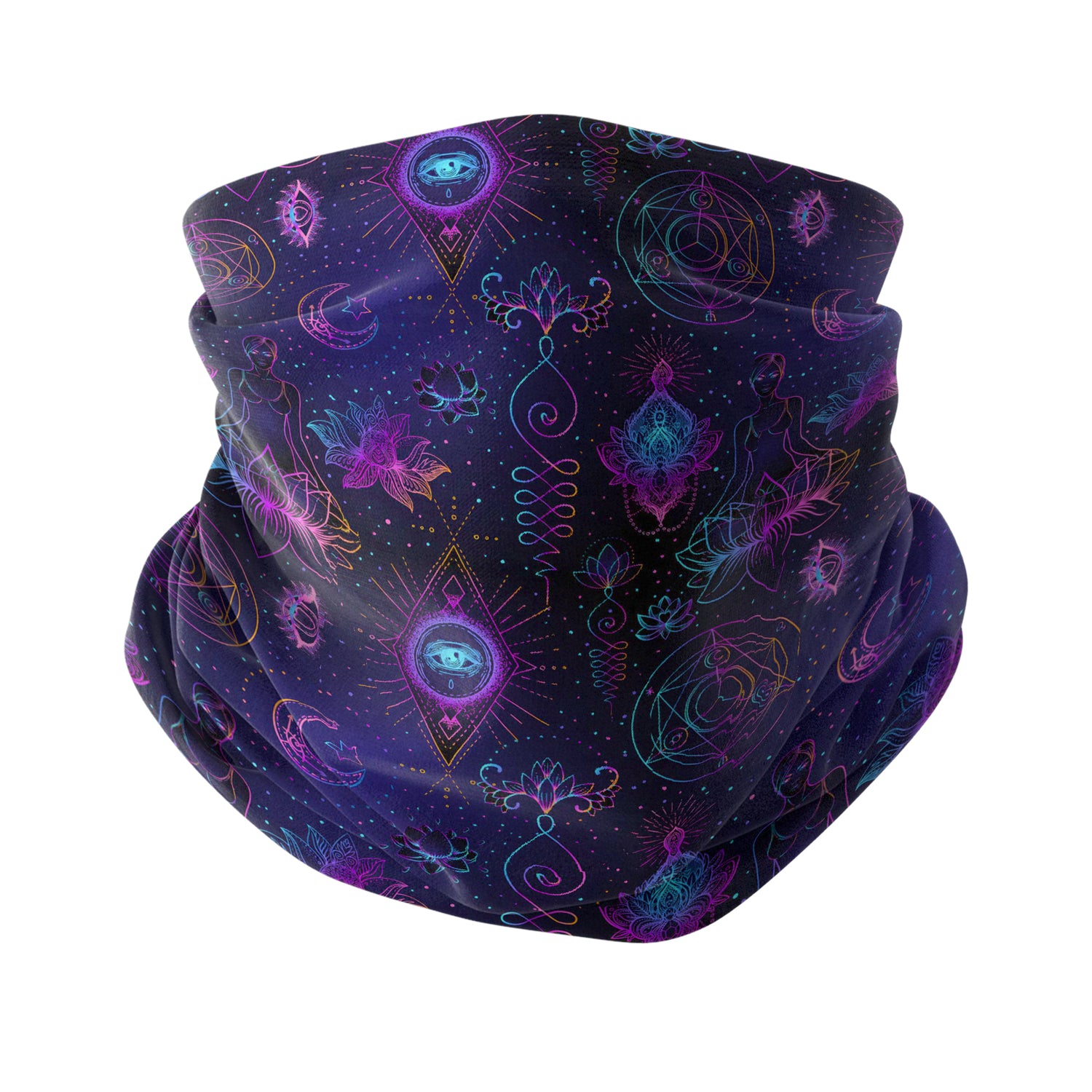 Cosmic Zen Pattern Multi-purpose Neck Gaiter | Unisex Neck Gaiter Headwear