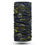 Gold Peak Mountains Neck Gaiter Unisex Neck Gaiter Headwear Outdoor Sports
